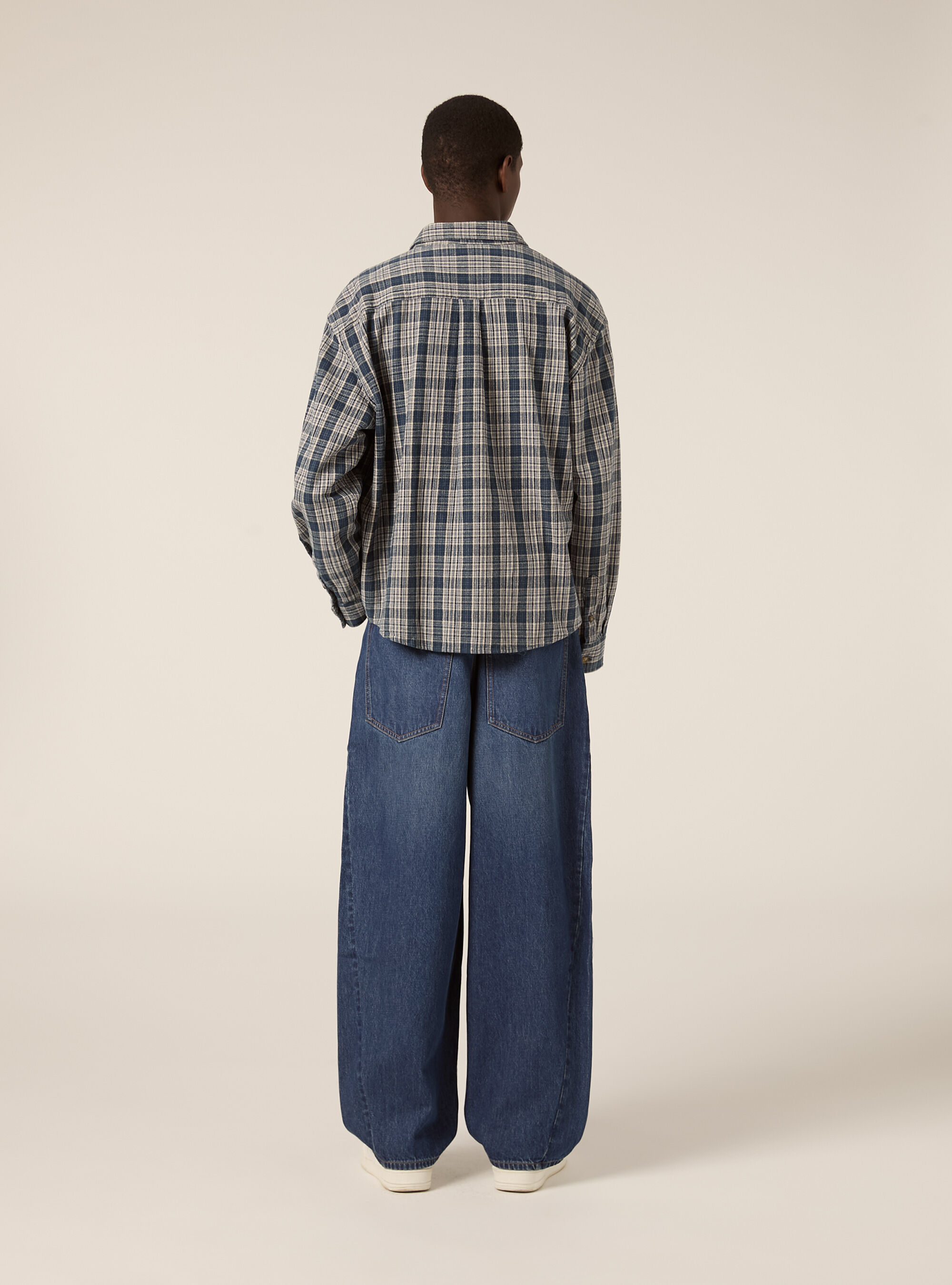 Karierte Hemdjacke aus Flanell, BL2 BLUE MEDIUM