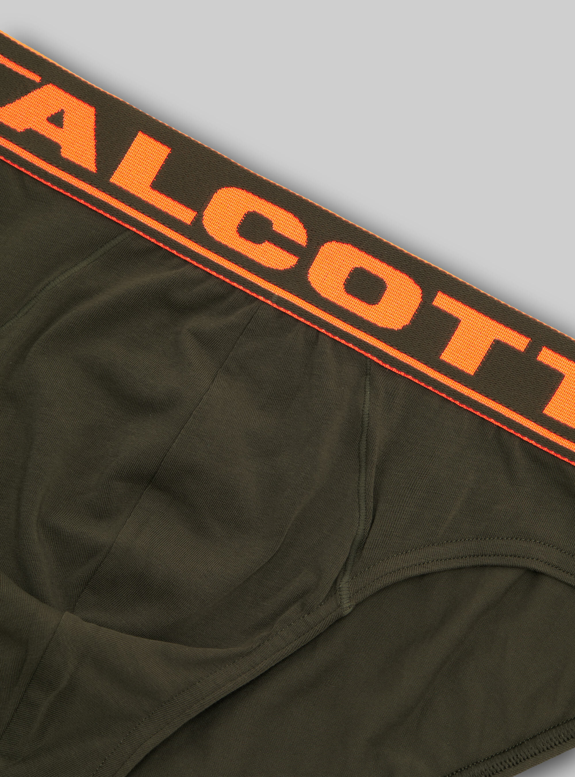 Stretch cotton briefs with logo, KY2 KAKY MEDIUM