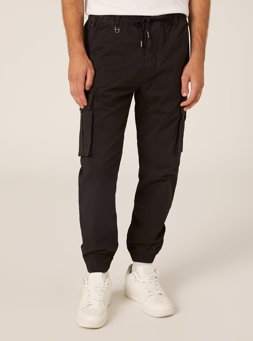 Stretch twill cargo jogger pants - Main Image