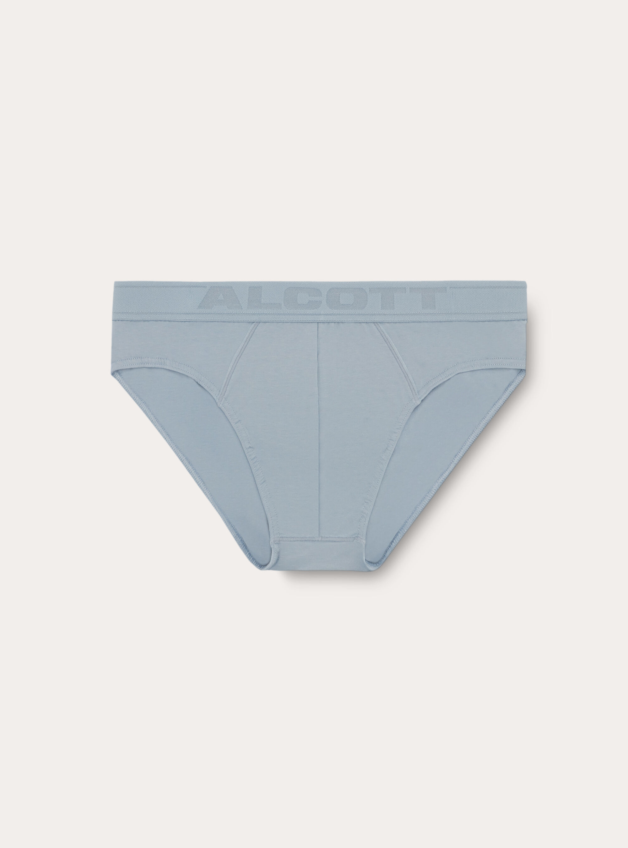 Briefs with jacquard logo elastic waistband