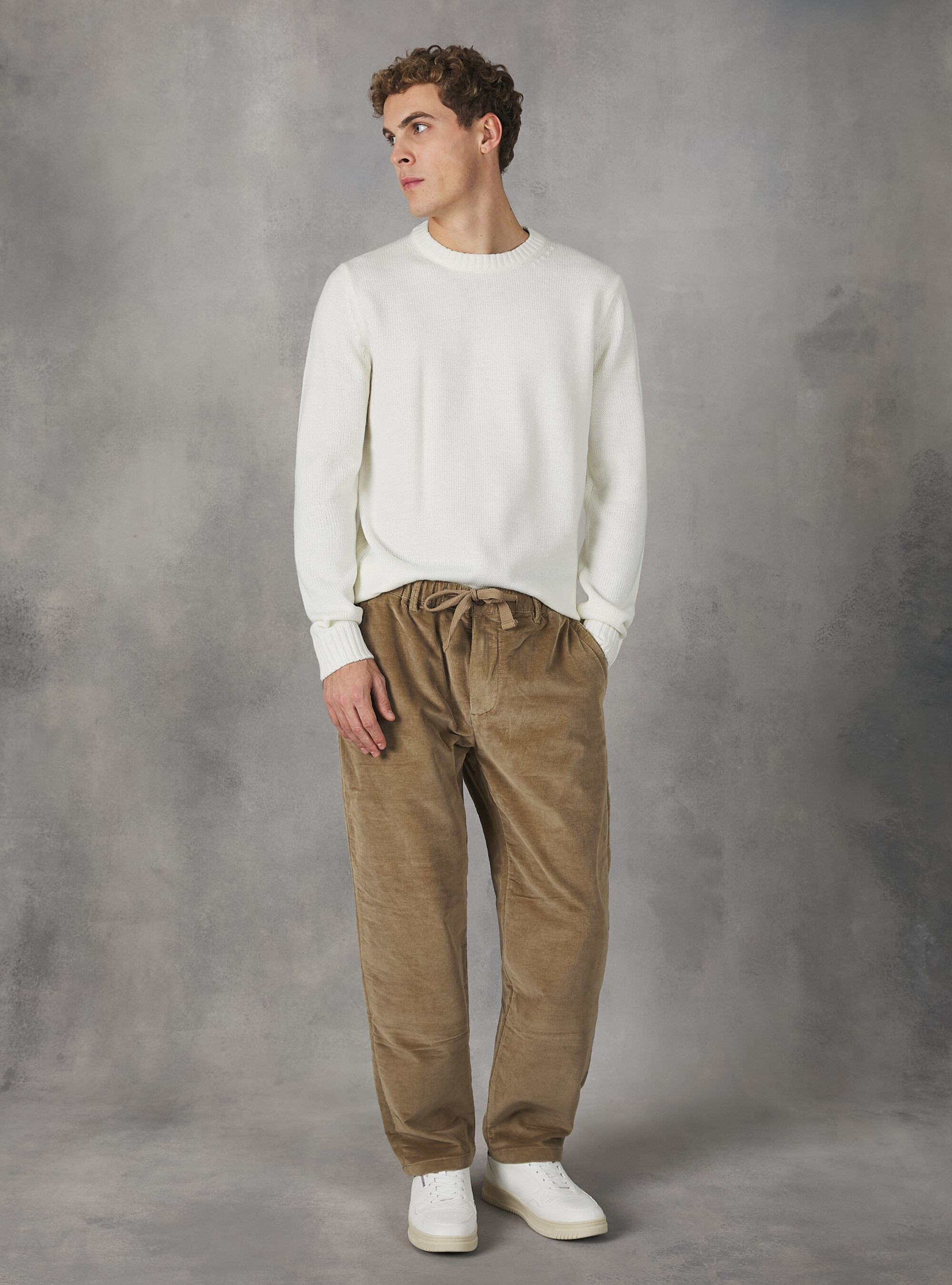 Corduroy jogger top pants