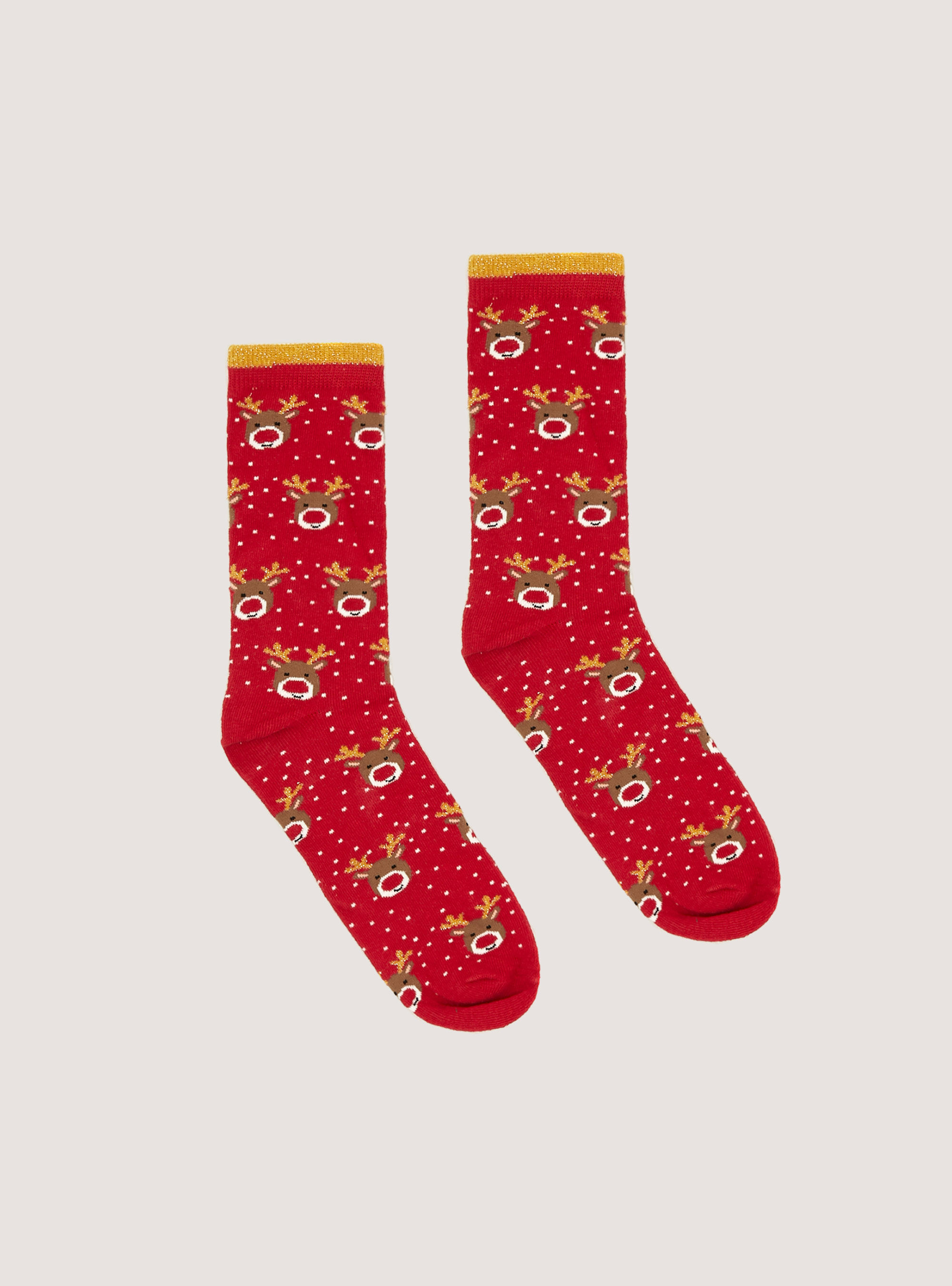 Set of 2 pairs of Christmas socks, REIN REINDEER