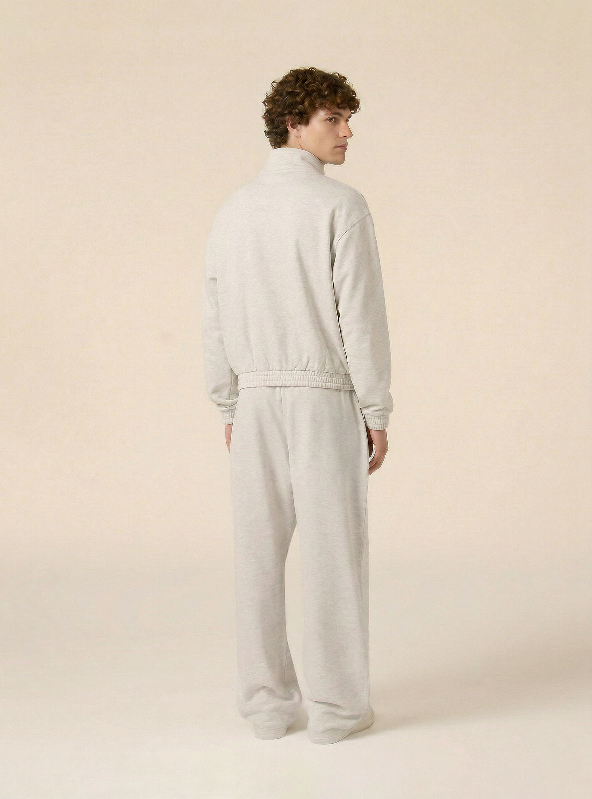 Jogger in felpa baloon fit, MGY3 GREY MEL LIGHT