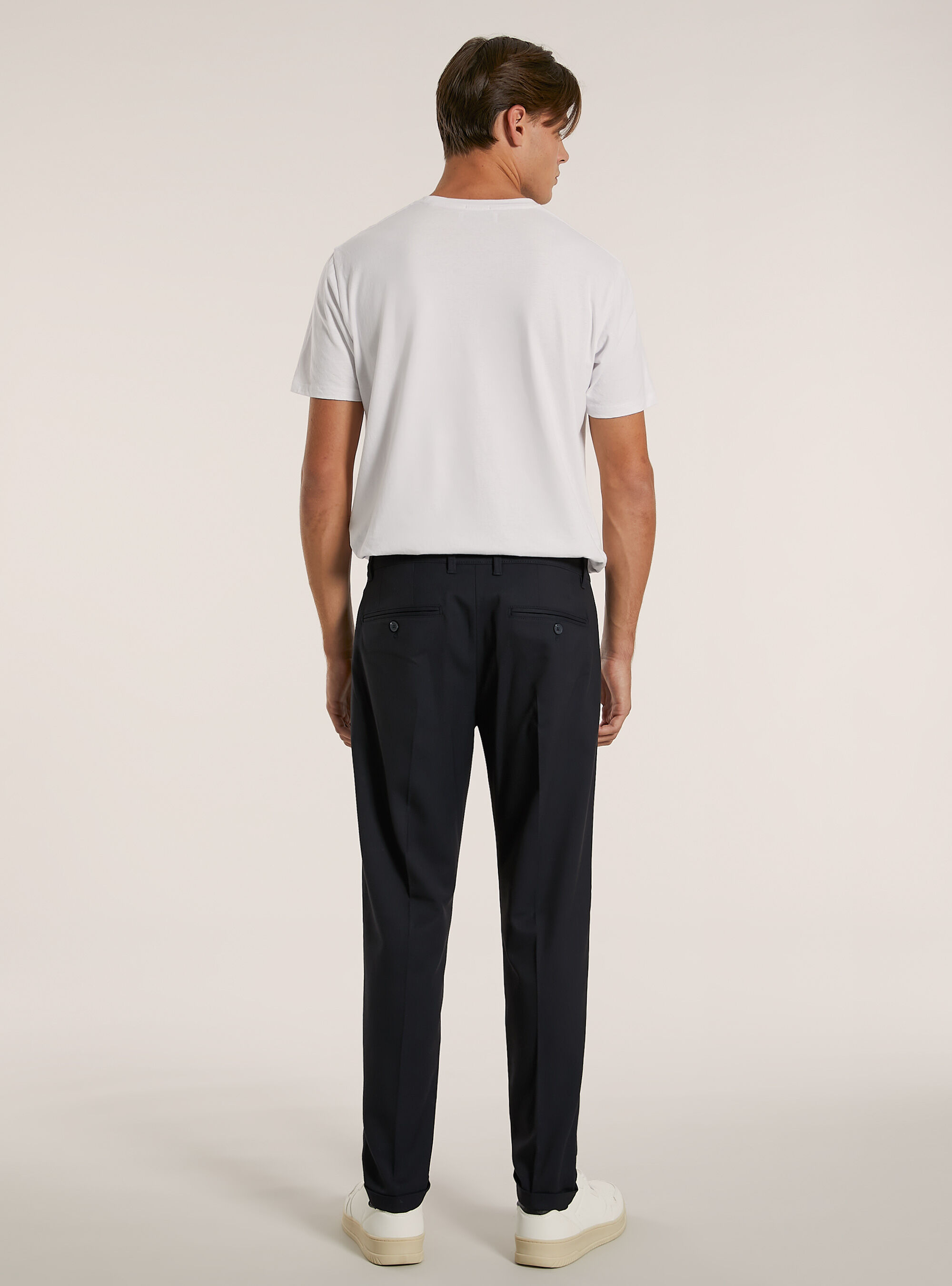 Pantaloni classico slim fit, NA1 NAVY DARK