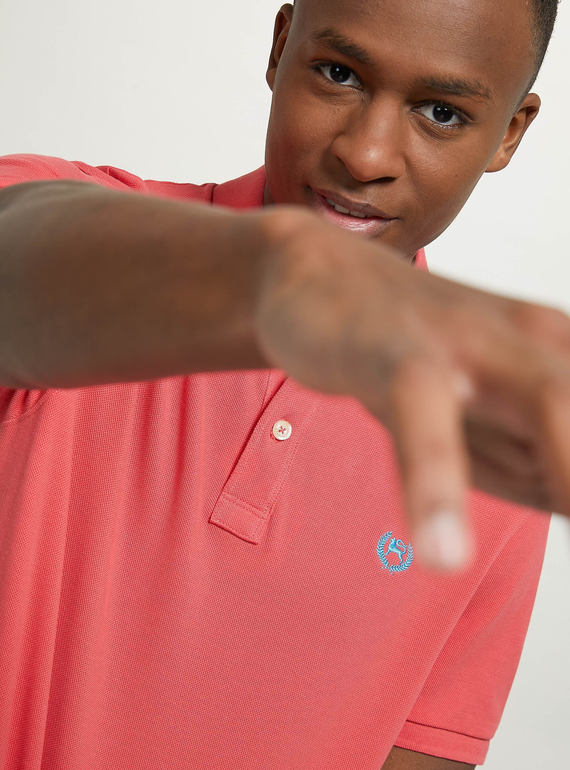 Polo Shirt In Nylon Piqué