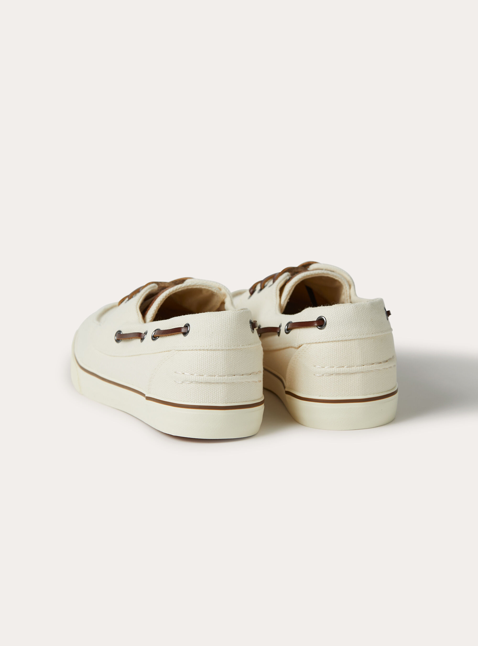 Scarpa stile mocassino in canvas, BG3 BEIGE LIGHT