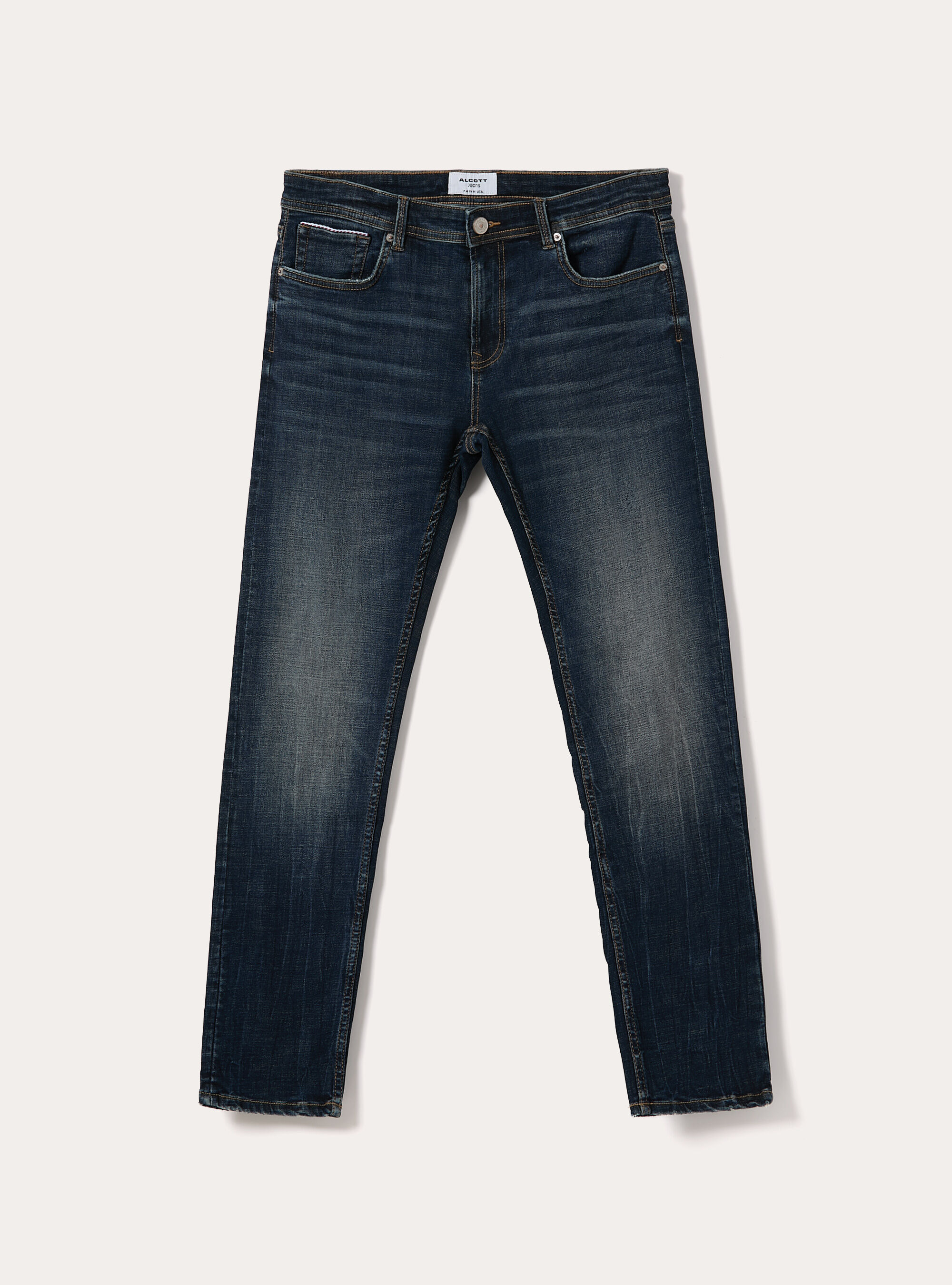 Jeans skinny fit, D100 BLUE DARK OVERDYE