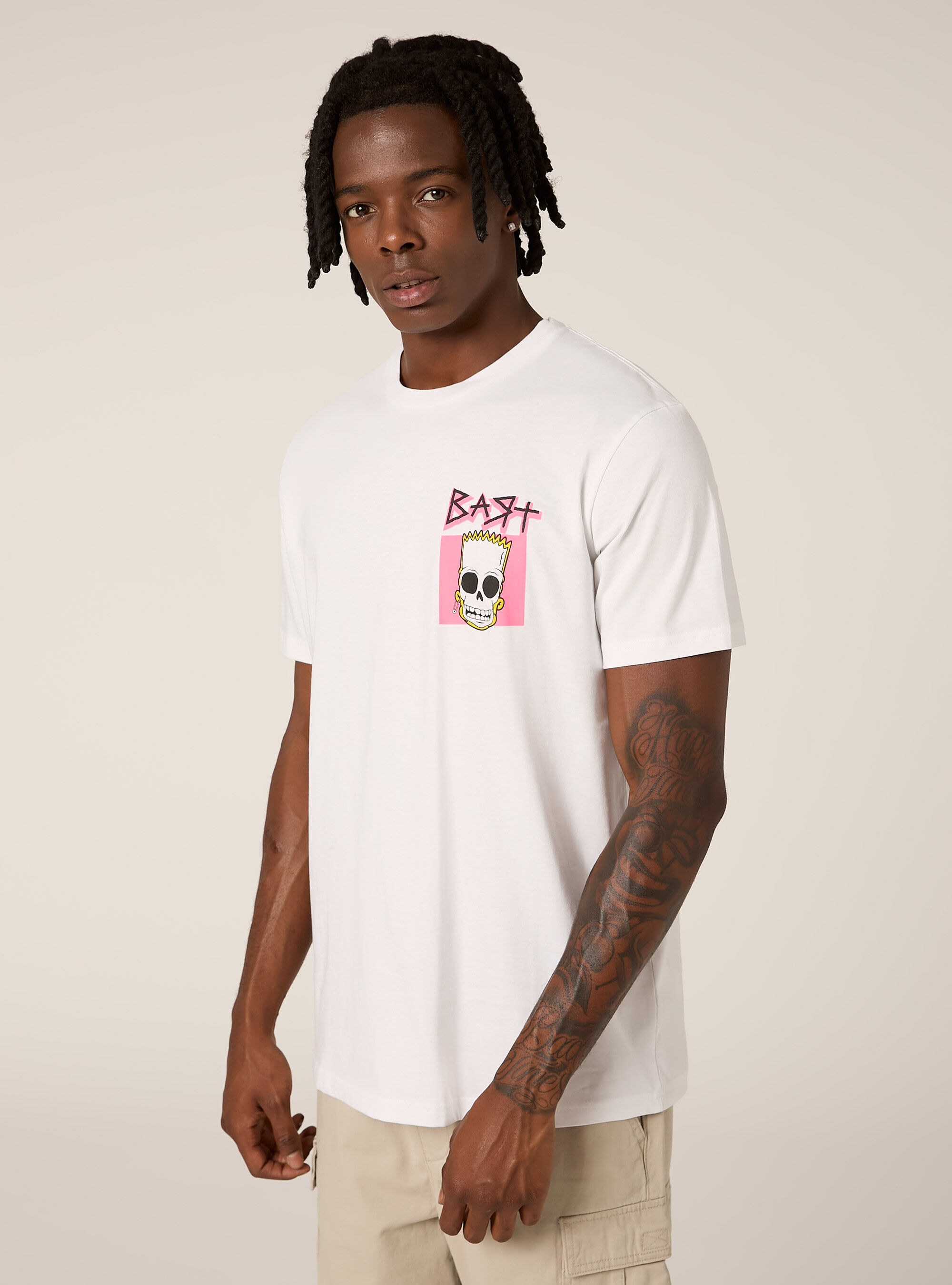 Maglietta The Simpson / Alcott, BIANCO OTTICO
