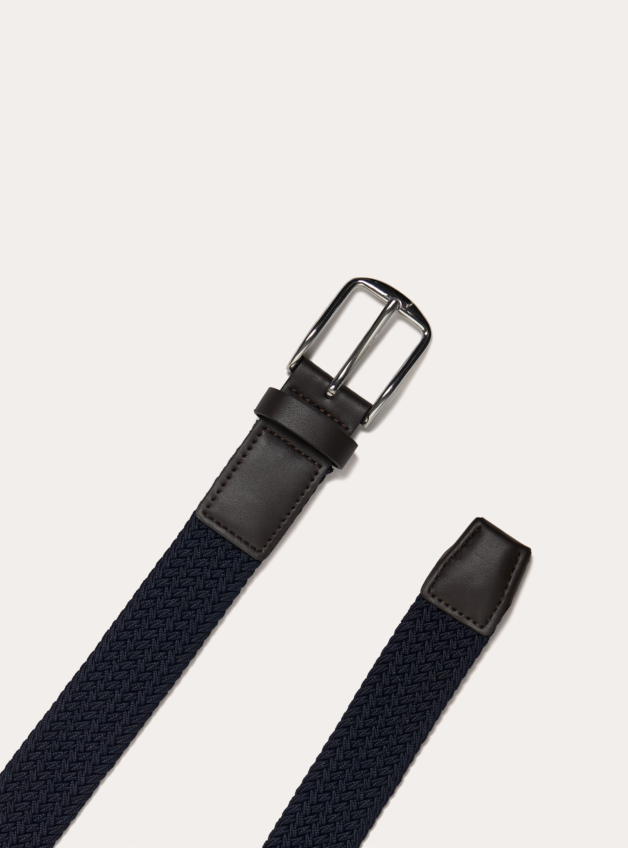 Cintura intrecciata elastica, NA1 NAVY DARK