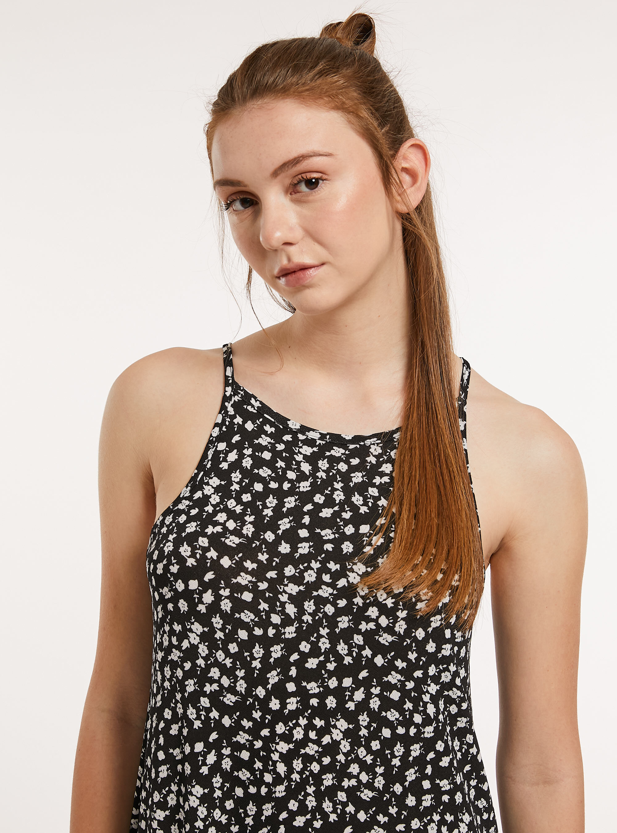 Abito corto fantasia, BK1 BLACK