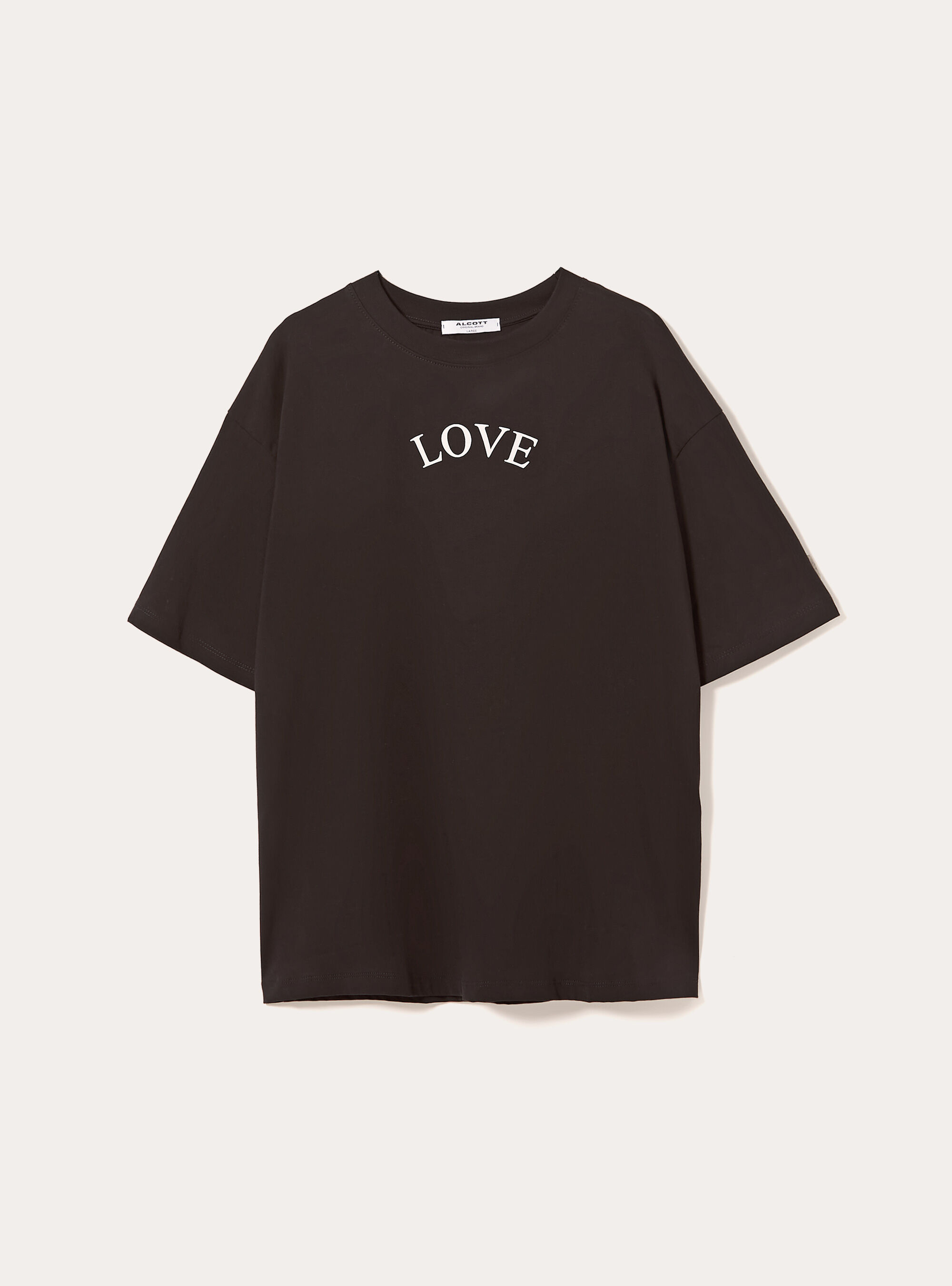 Boxy fit t-shirt with POP STATEMENT print, BK1 BLACK