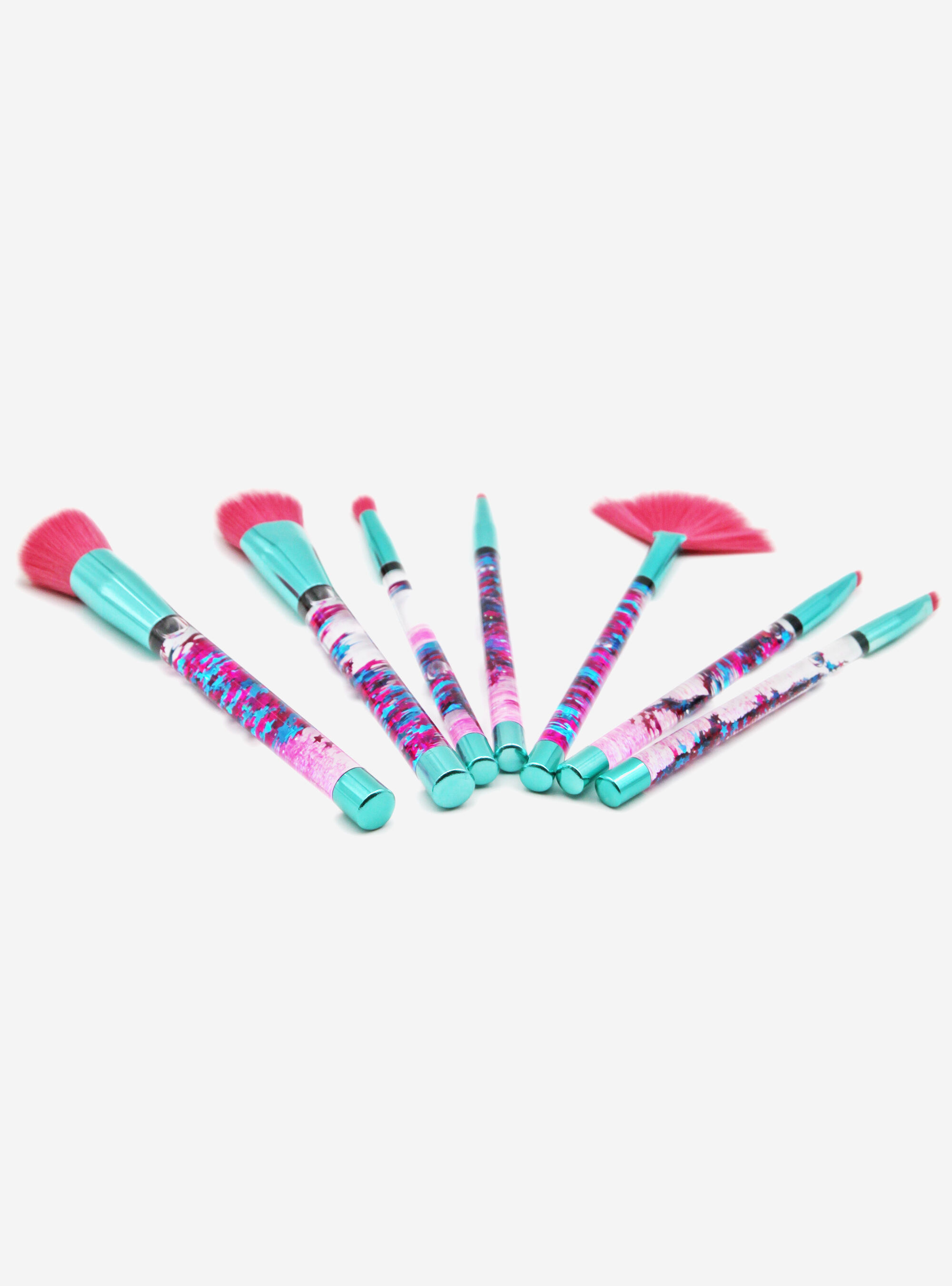 Lot 7 pinceaux paillettes, C6648 GREEN