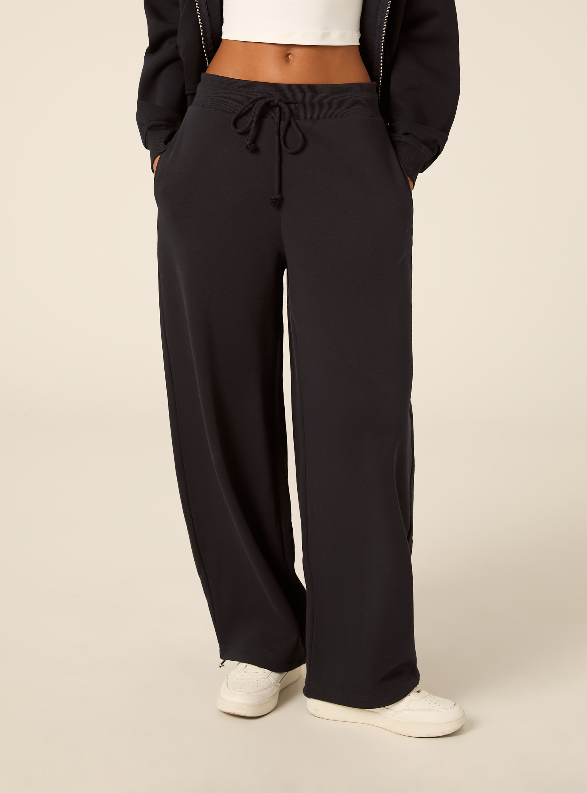 Pantaloni jogger in felpa barrel