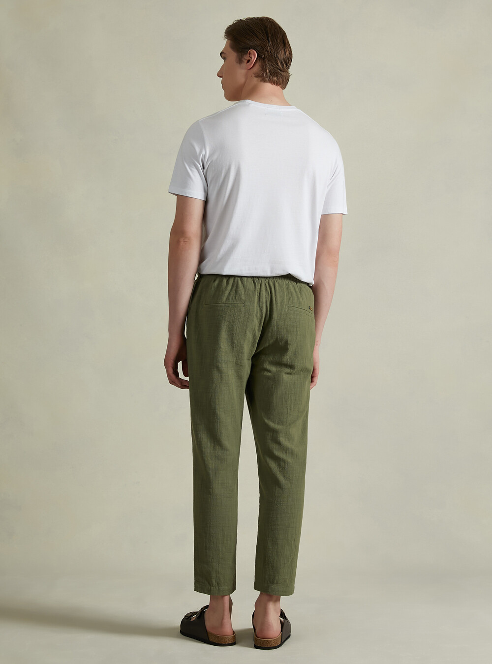 Pantaloni In Cotone 100% Modello 'K' - Comodi, Morbidi Con Elastico In Vita E 2 Tasche, Unisex - Foto 12