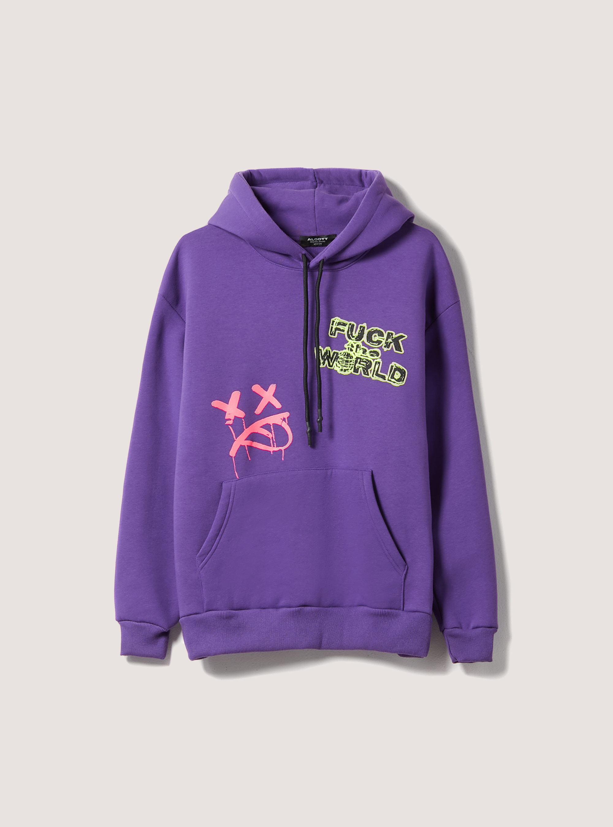 Felpa con stampa Smile Collection, VI2 VIOLET MEDIUM