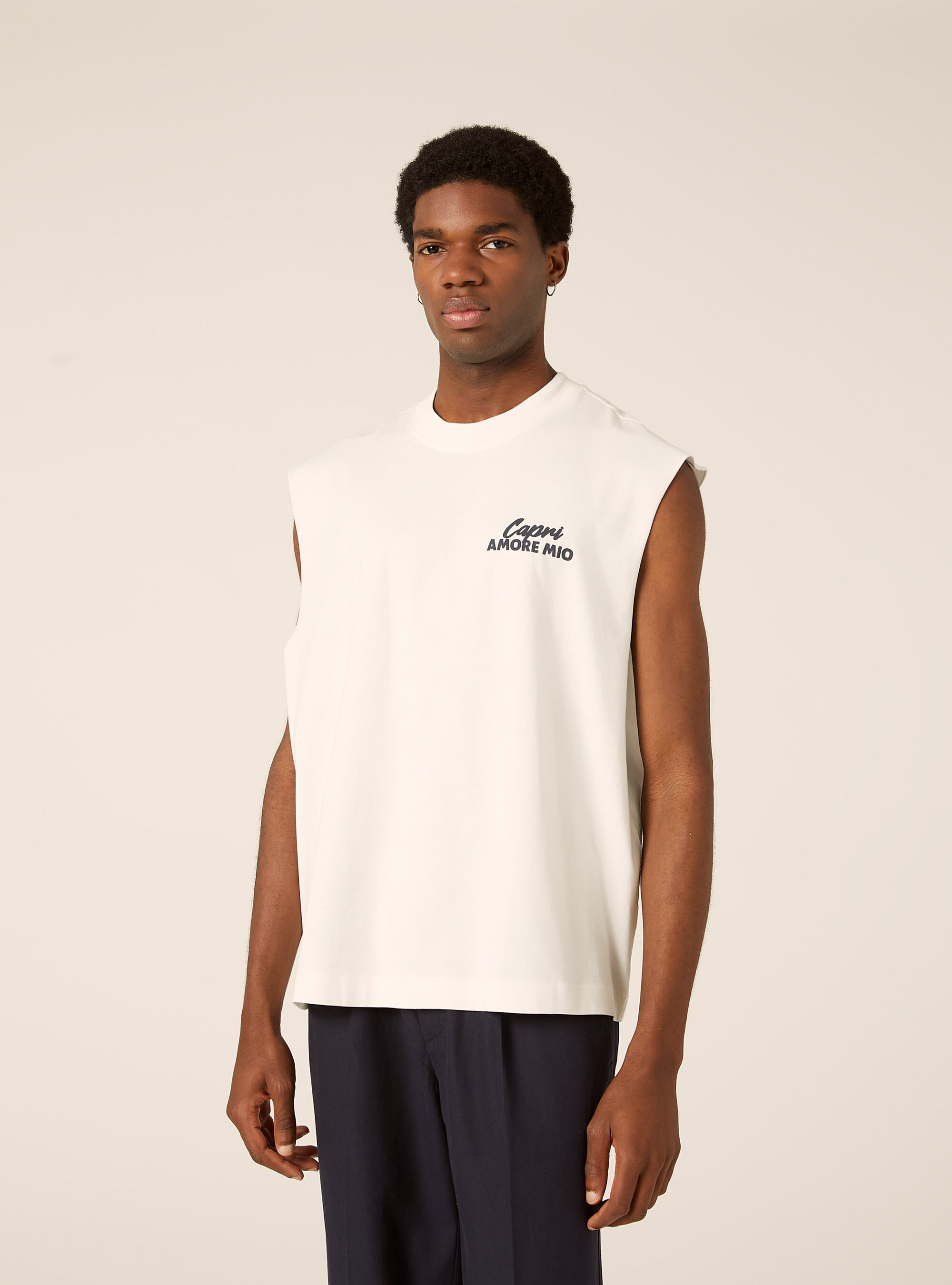 Canotta boxy fit capri amore mio