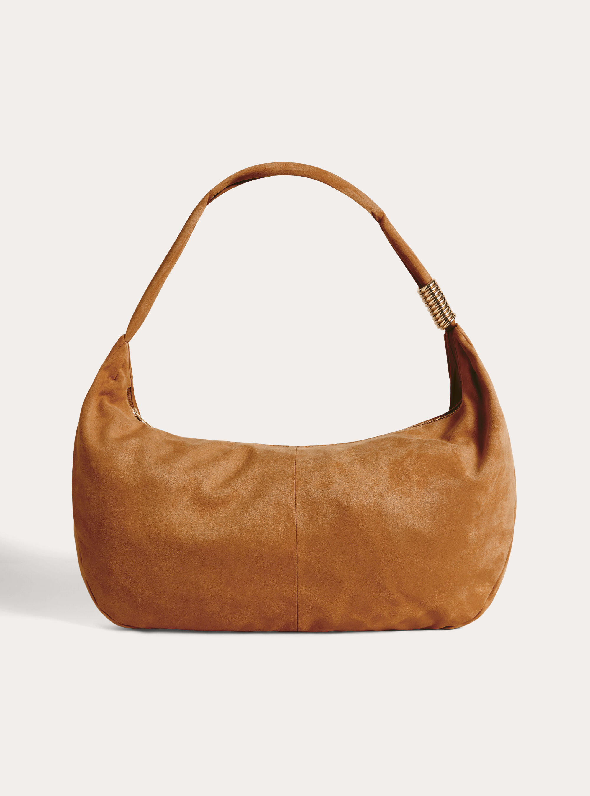 Borsa a spalla effetto suede