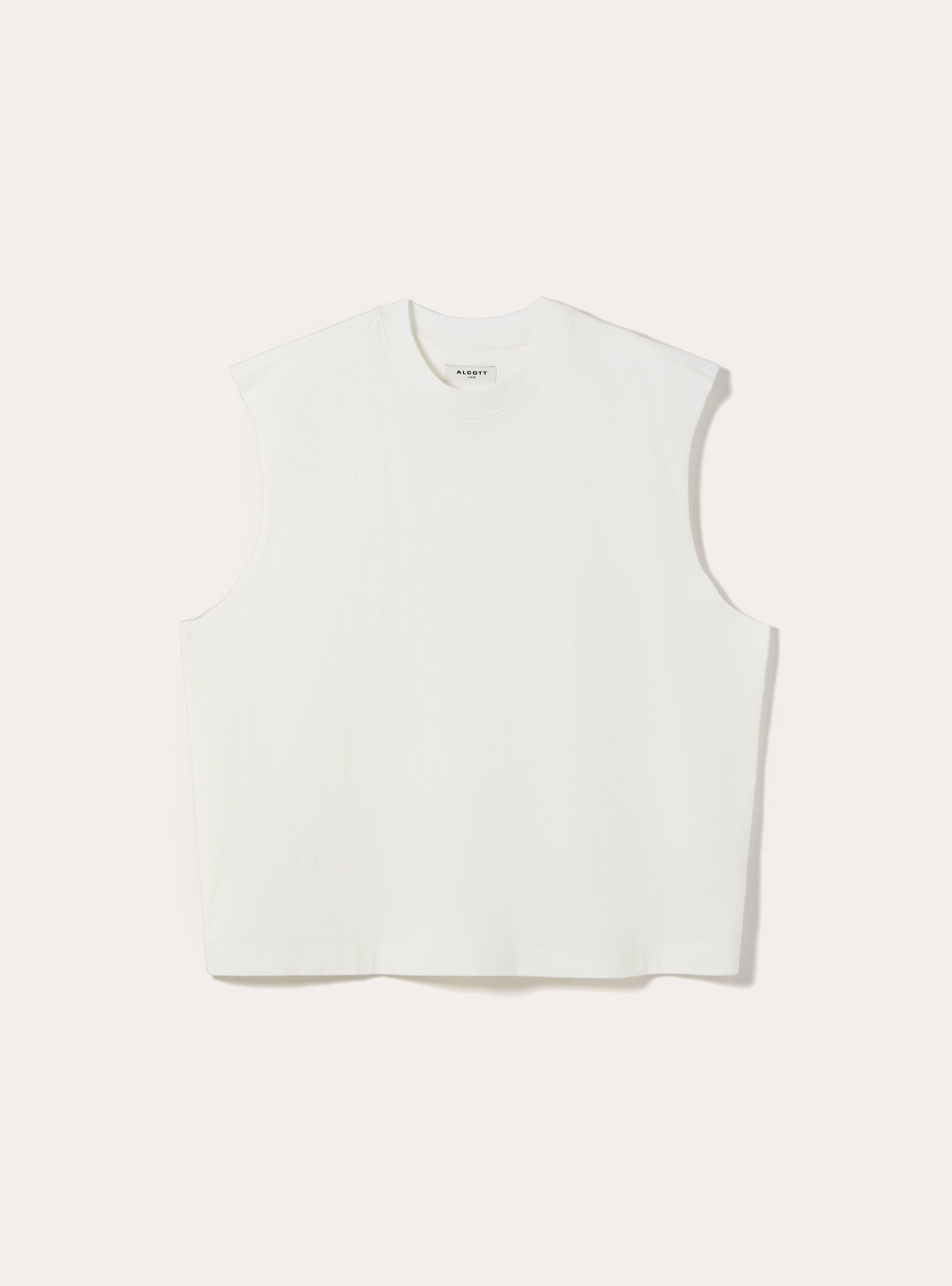 Boxy Fit Tank Top, WH2 WHITE
