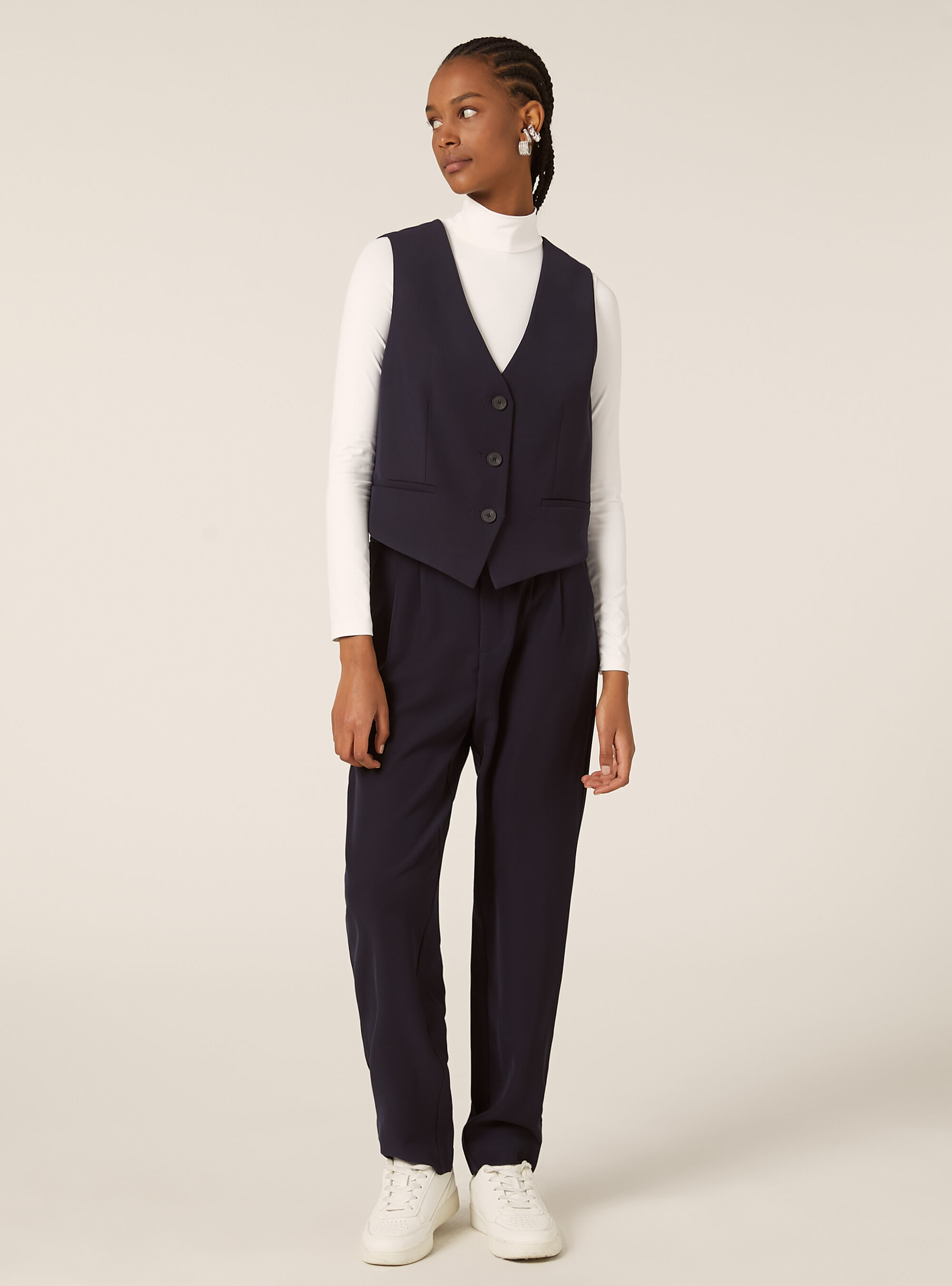 Gilet tailleur uni