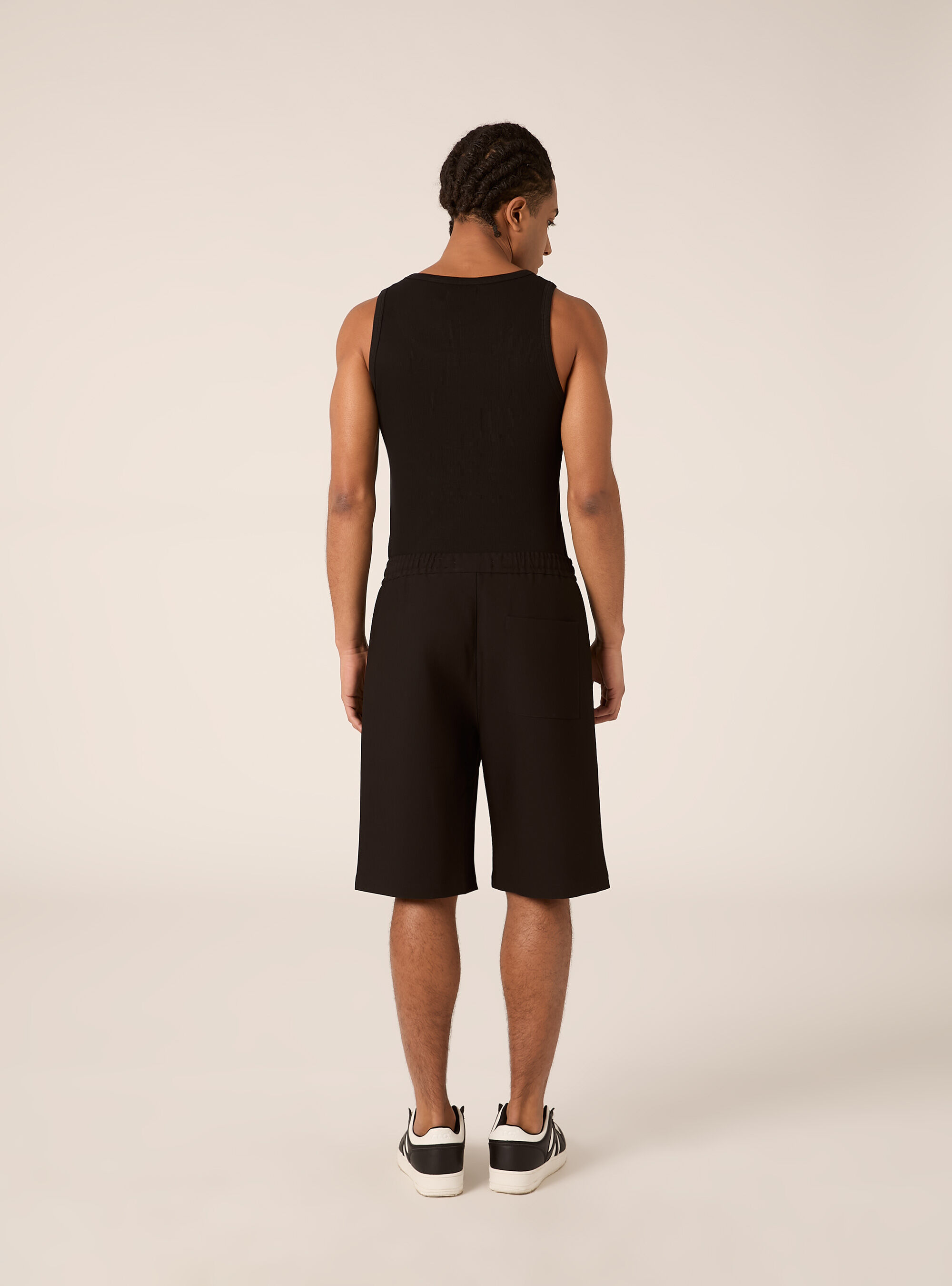 Bermuda jogger tailored, BK1 BLACK