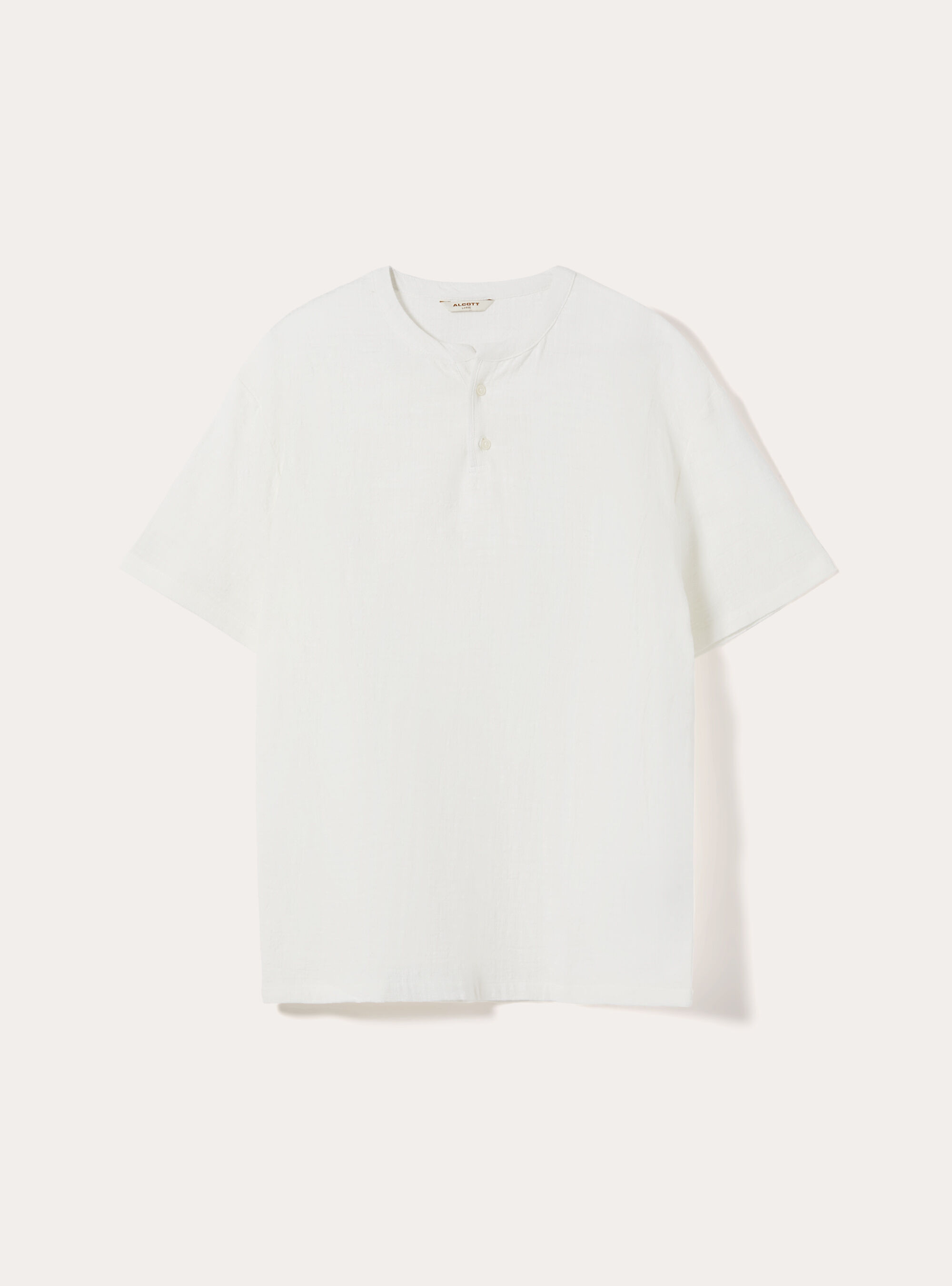 Camicia in cotone mezza placchetta, WH2 WHITE