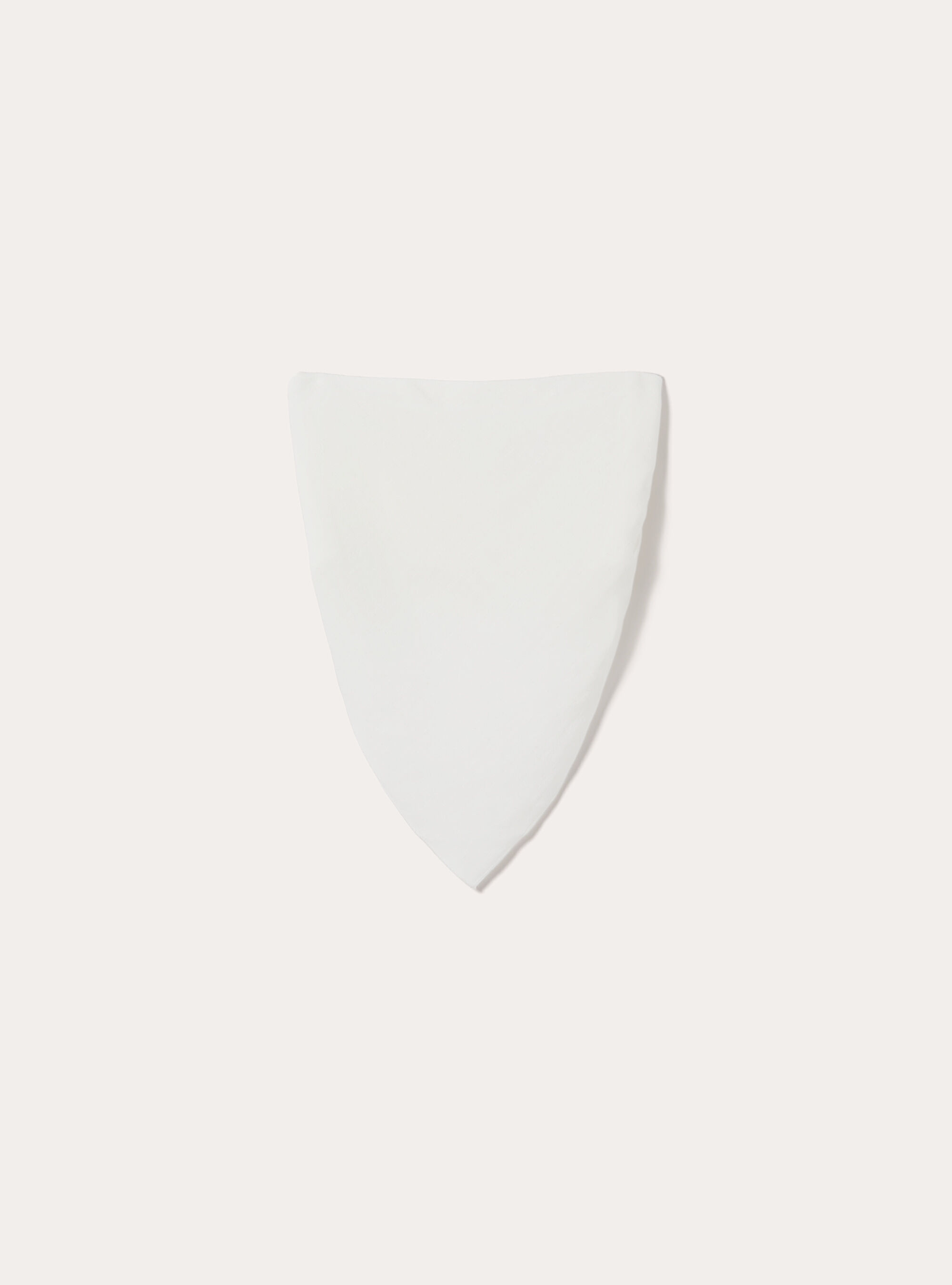 Linen blend bandeau top, WH2 WHITE