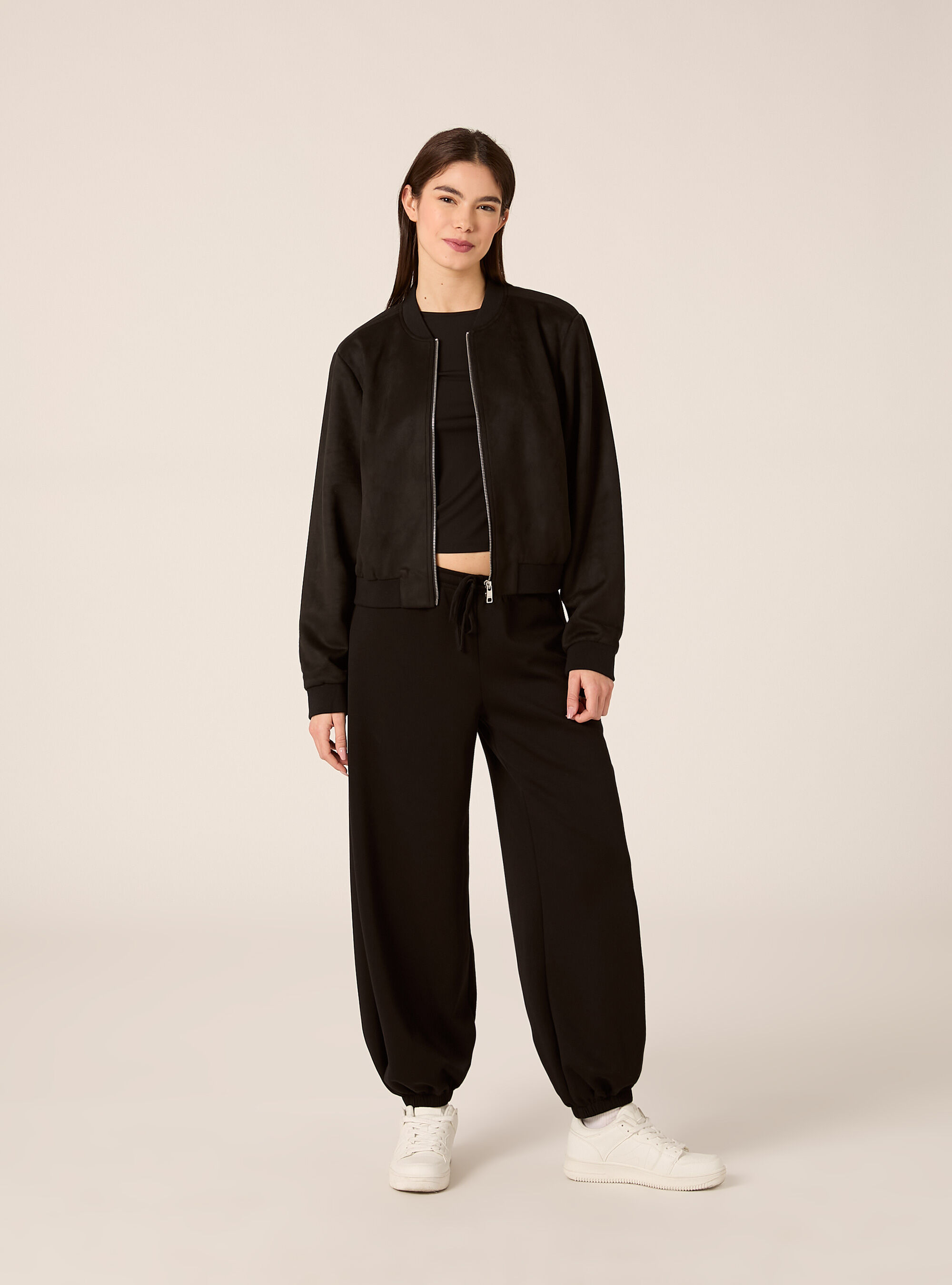 Bomber effetto camoscio