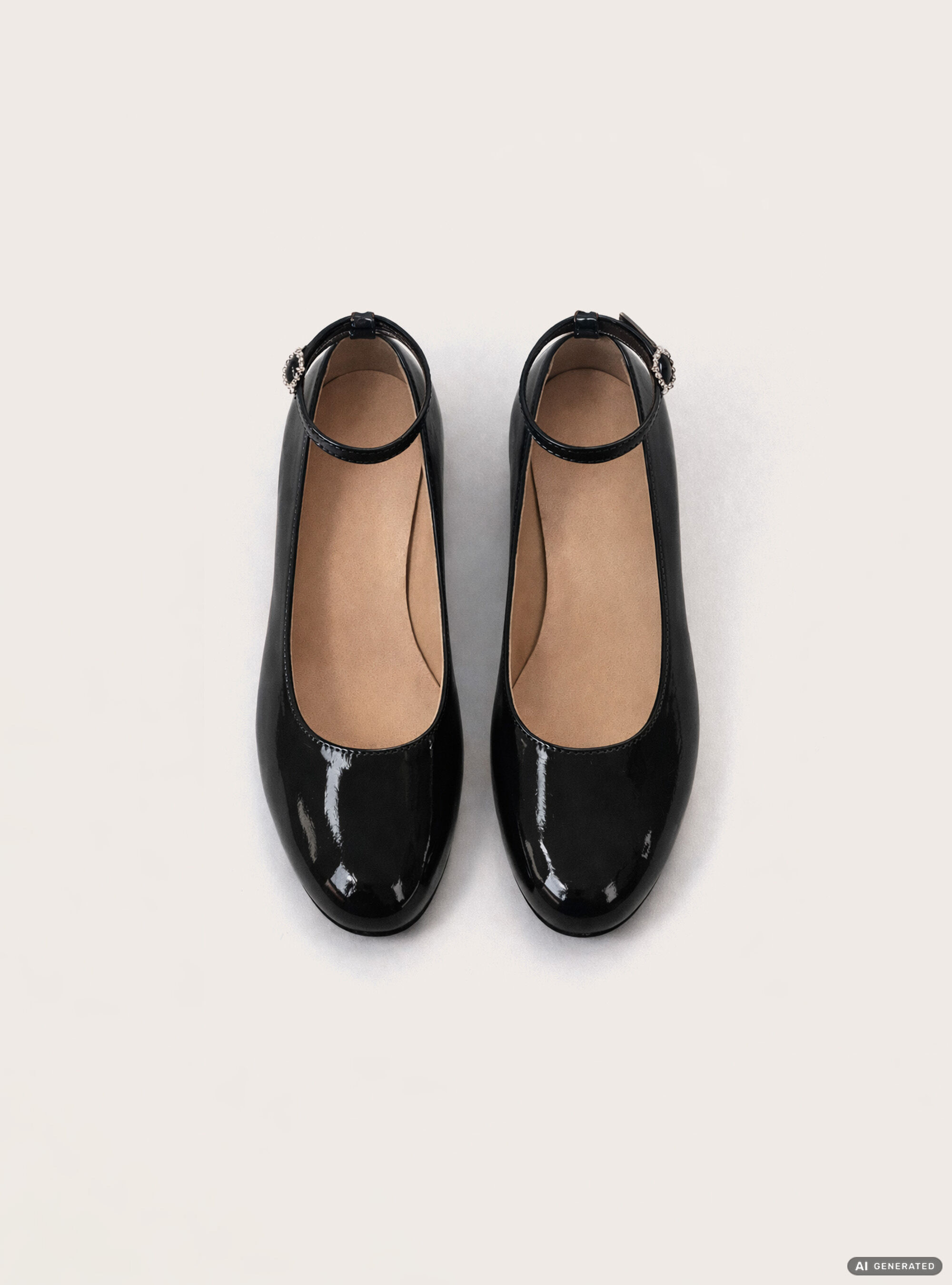 Ballerina flats with a strap