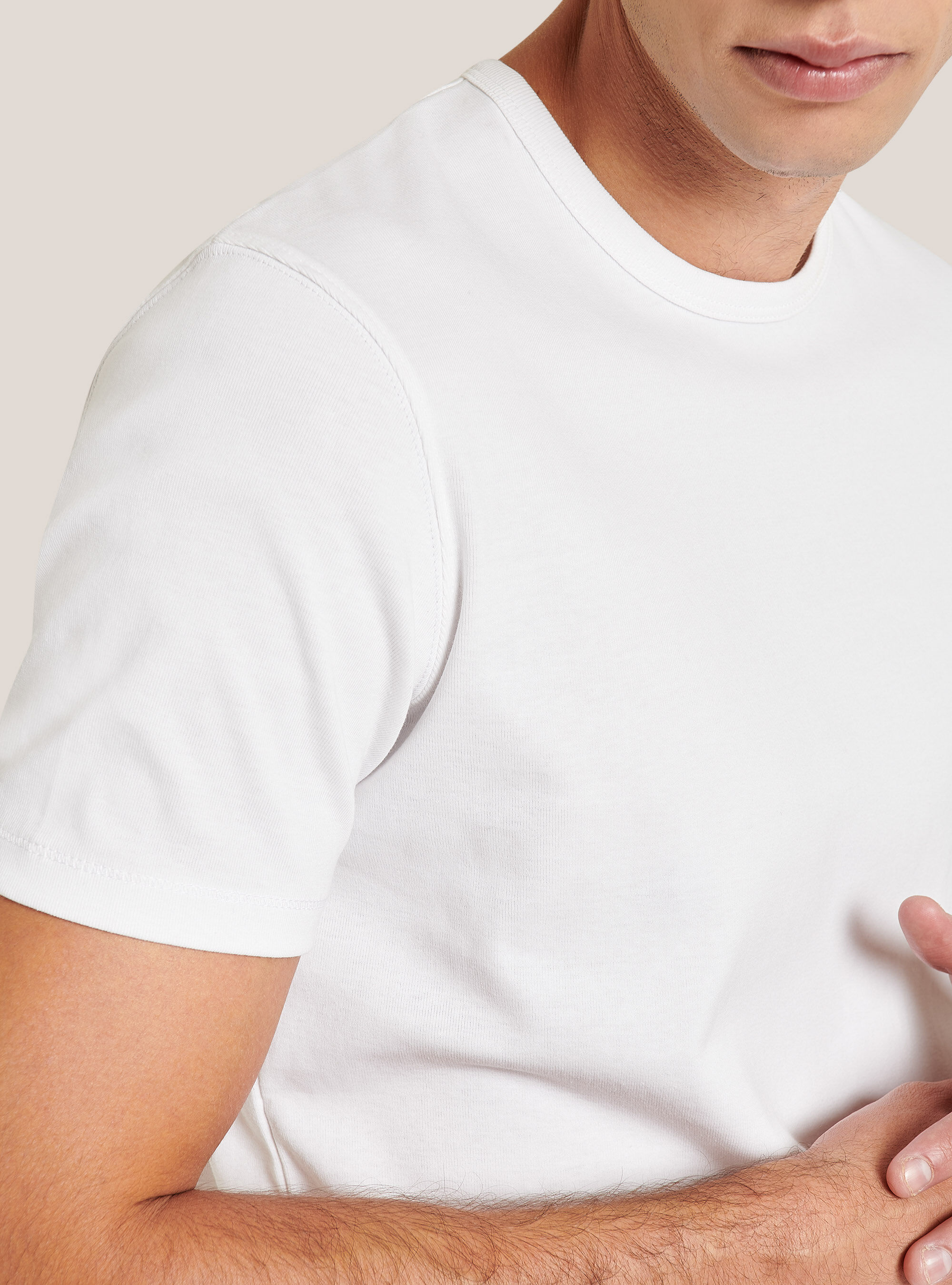 T-shirt basique, C016 WHITE