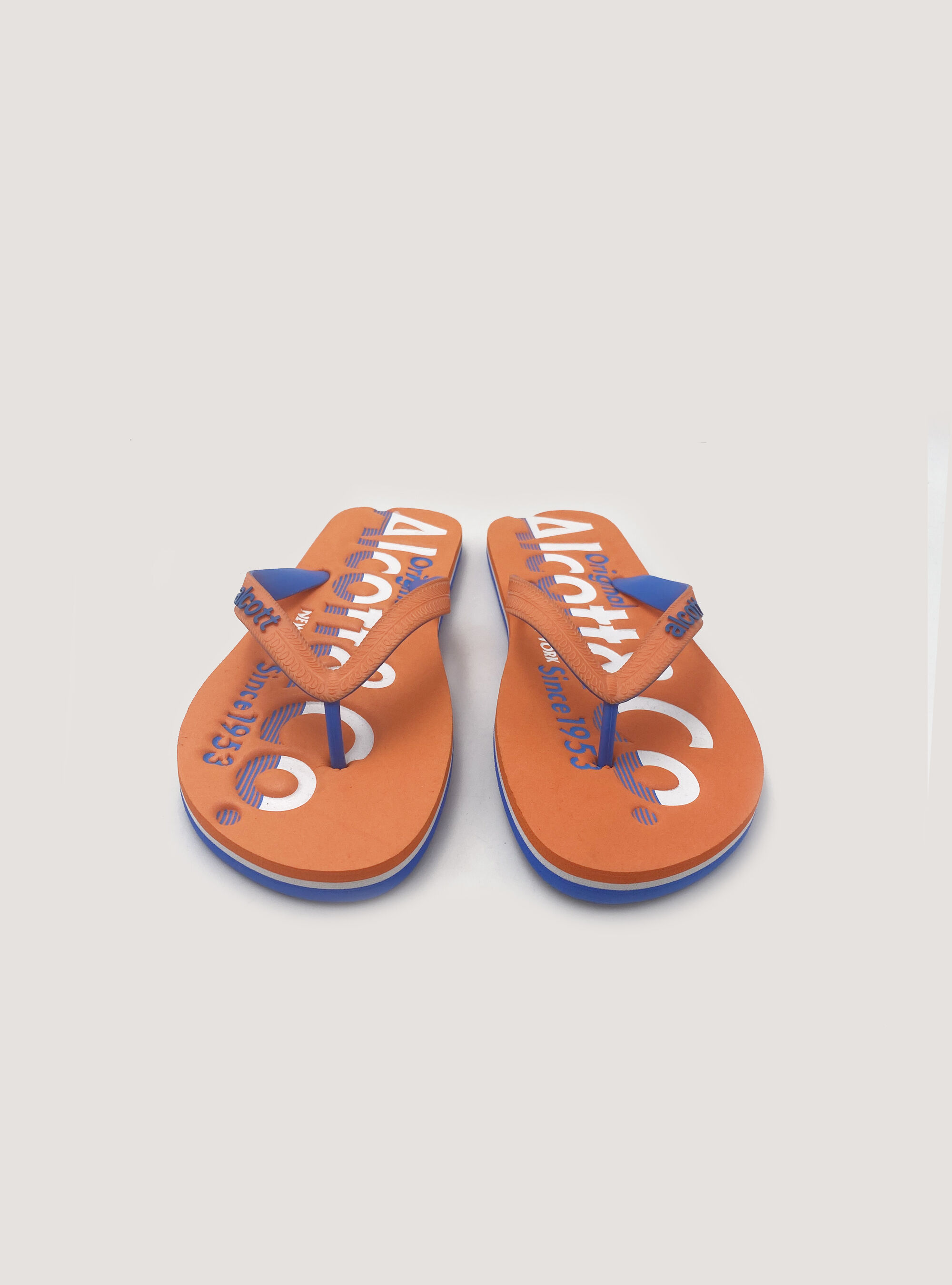 Flip-flops with logo, C330 ORANGE