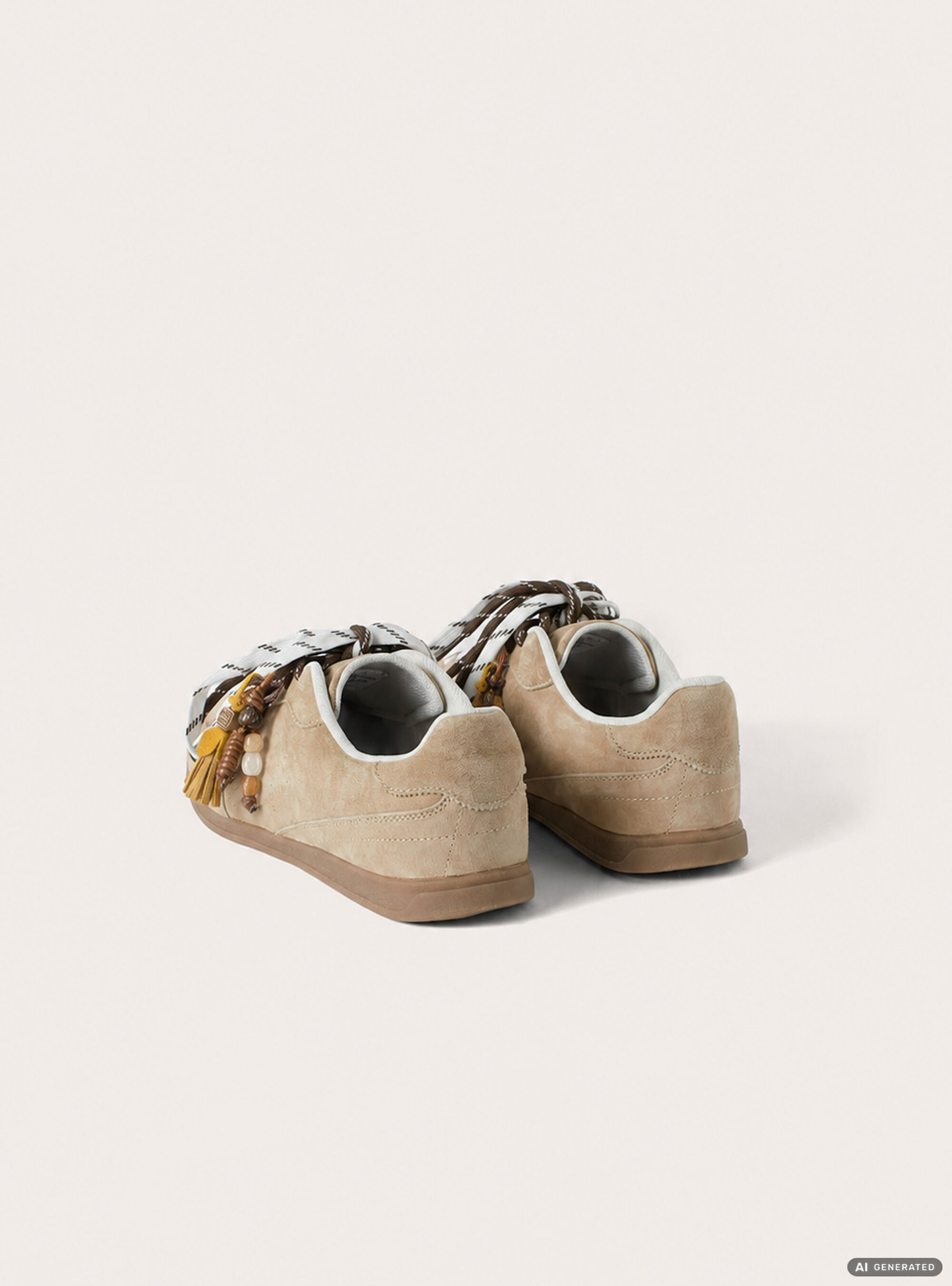 Zapatillas Efecto Ante, BG2 BEIGE MEDIUM