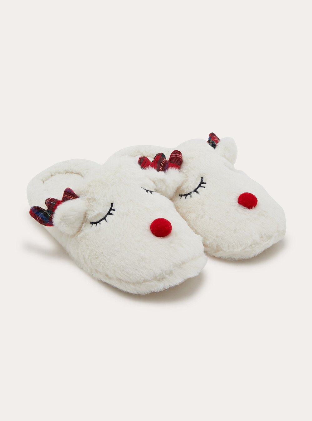 Soft touch reindeer slippers