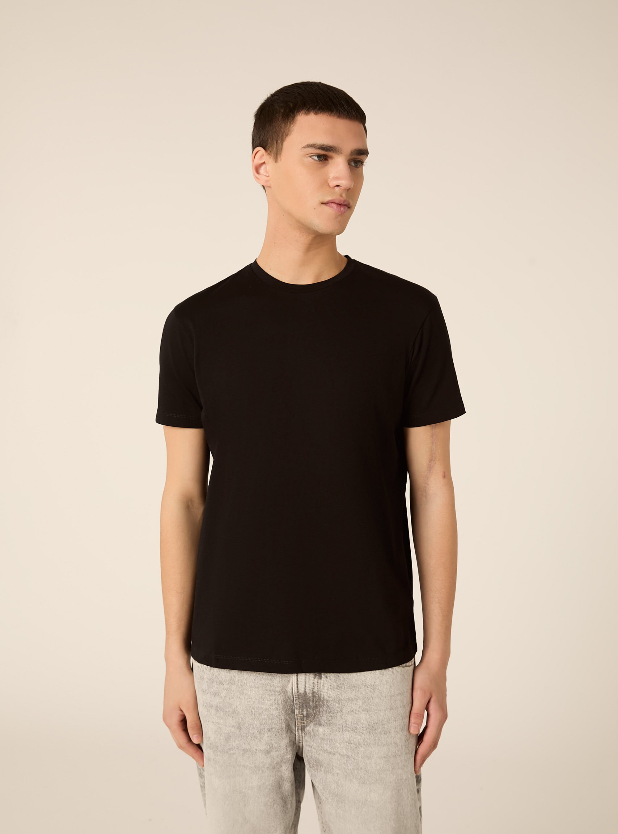 T-shirt basica in cotone supima