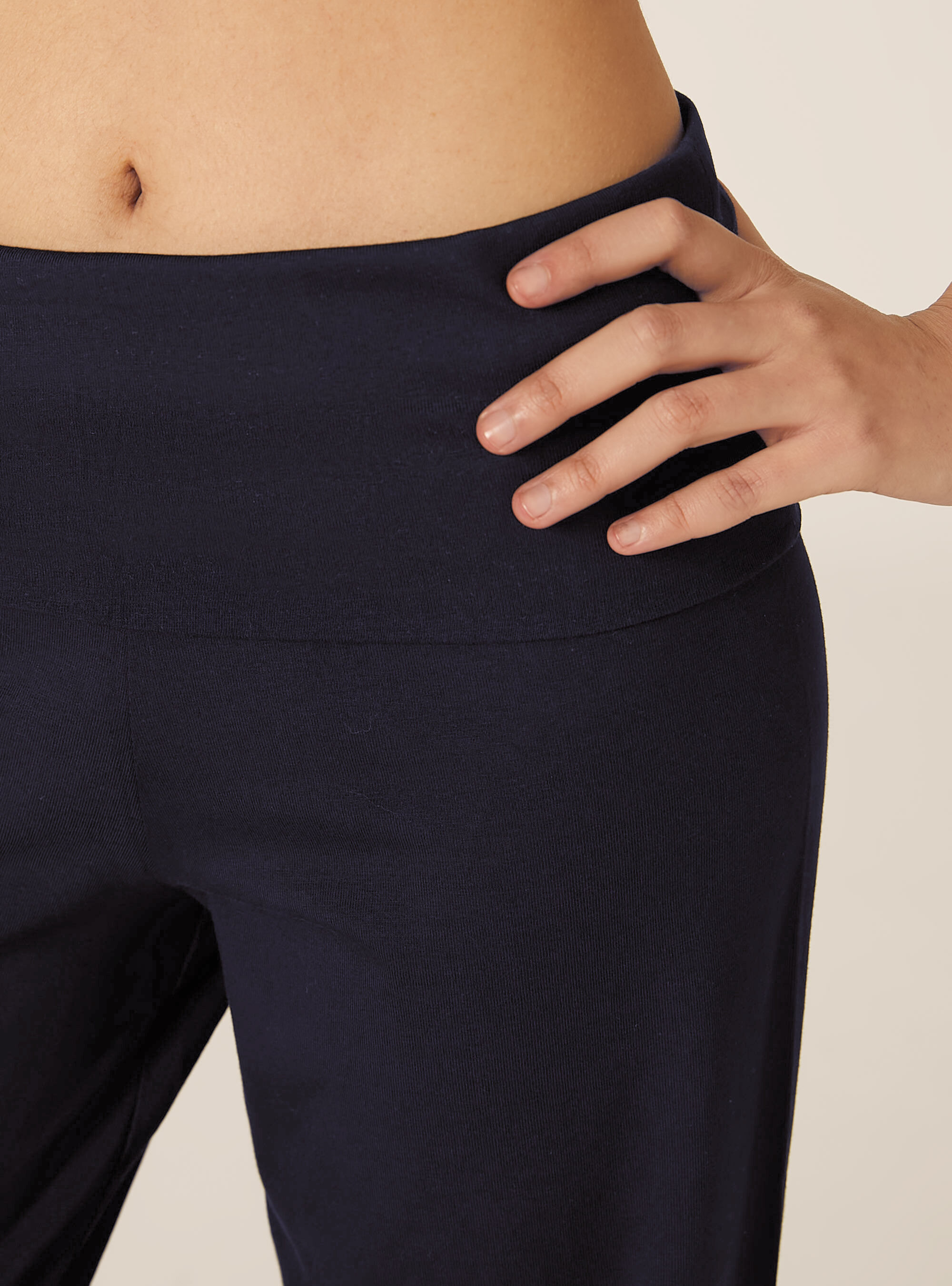 Leggings with cuffed waist, NA2 NAVY MEDIUM