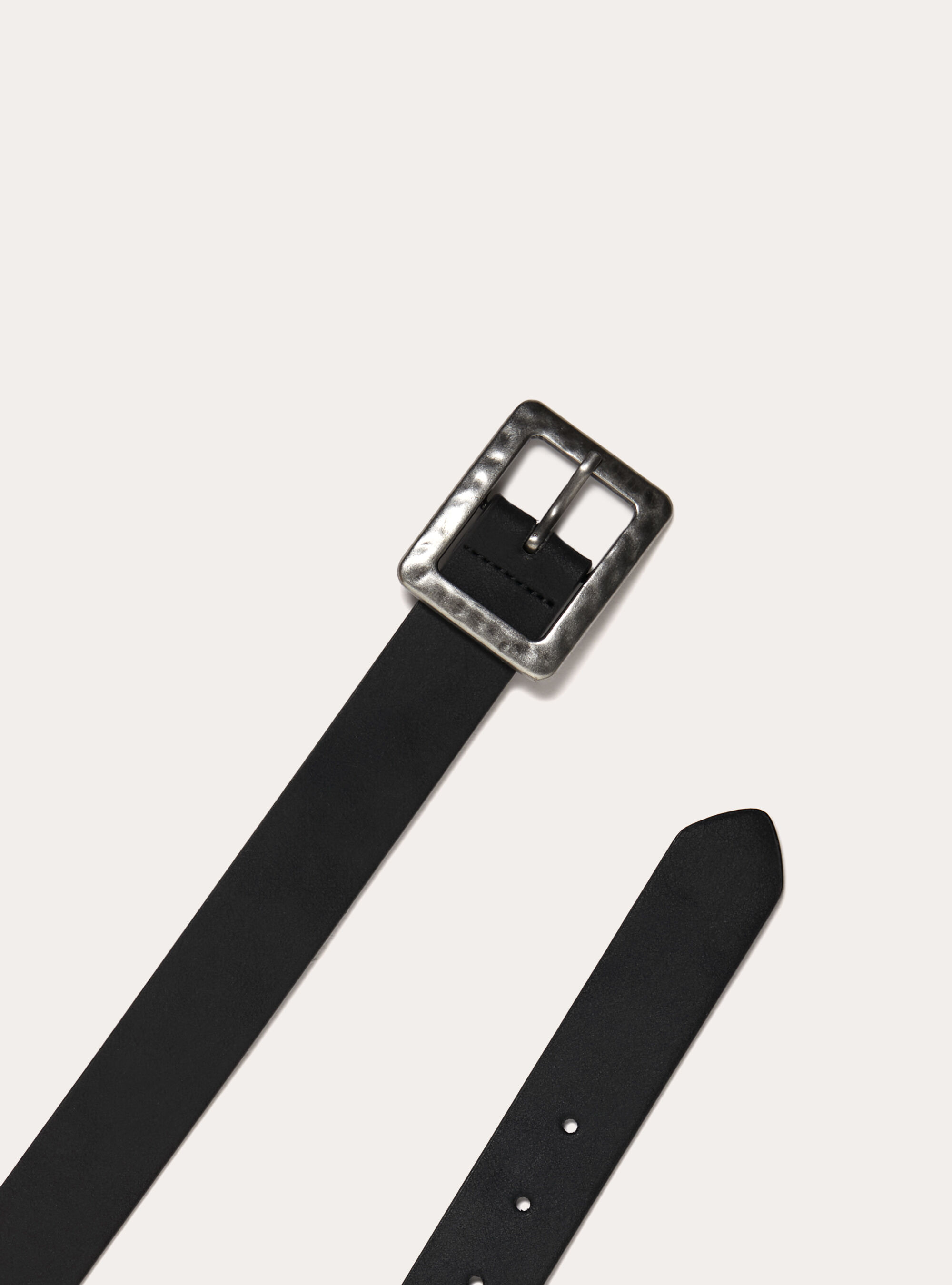 Cintura con fibbia rettangolare, BK1 BLACK