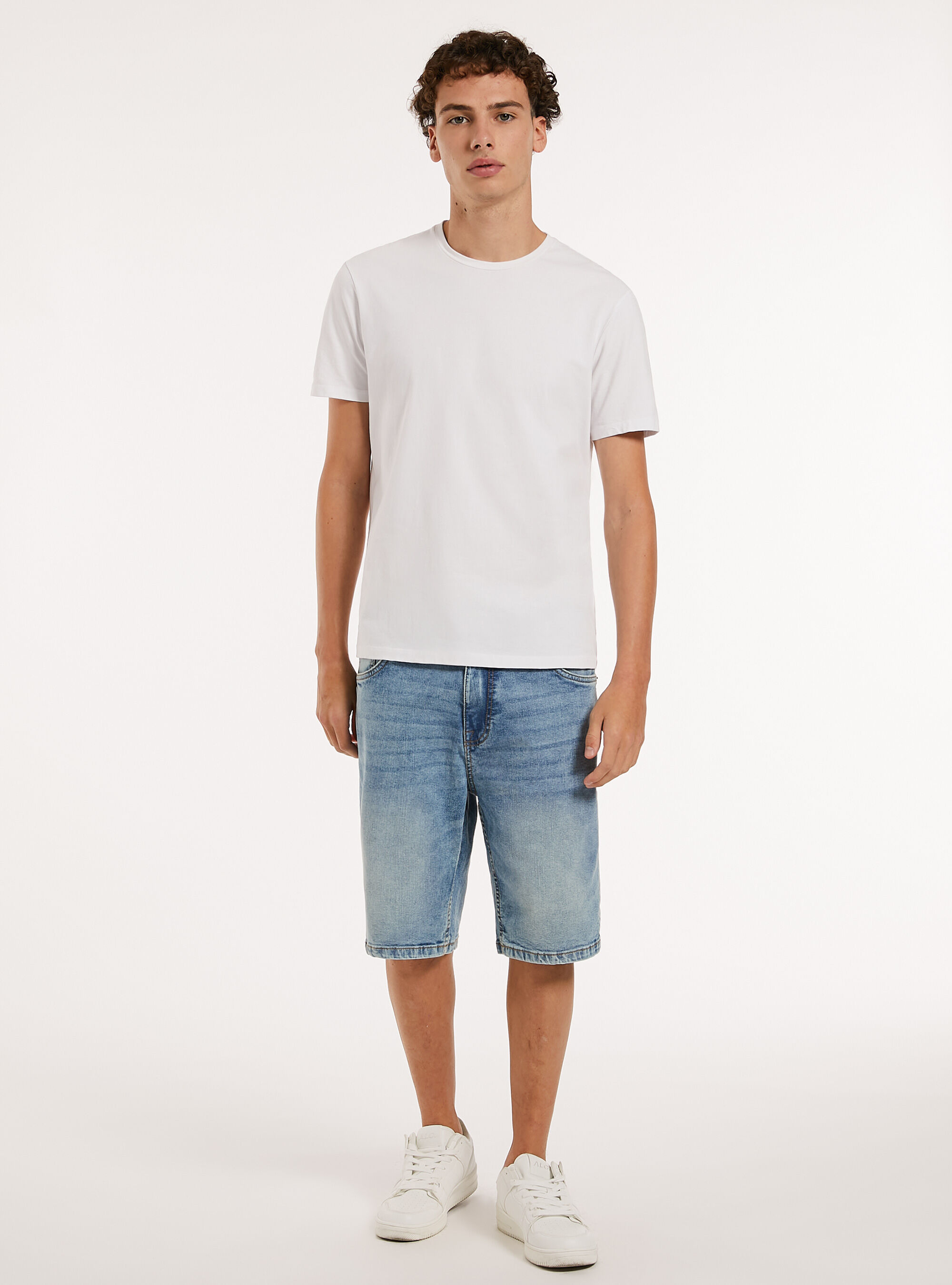 Bermuda Carrot en denim stretch, D006 AZURE