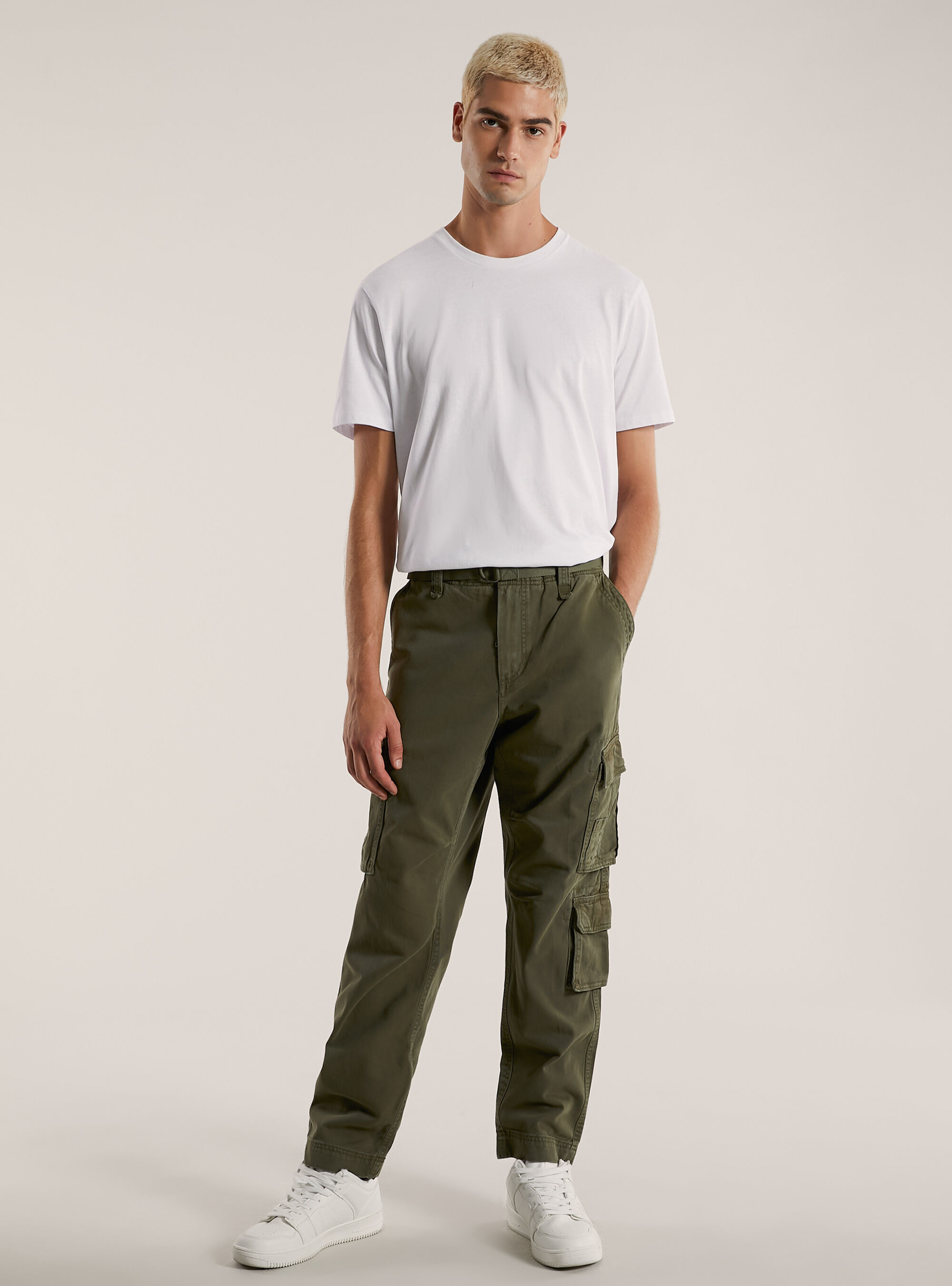 Pantaloni cargo con cintura, KY2 KAKY MEDIUM