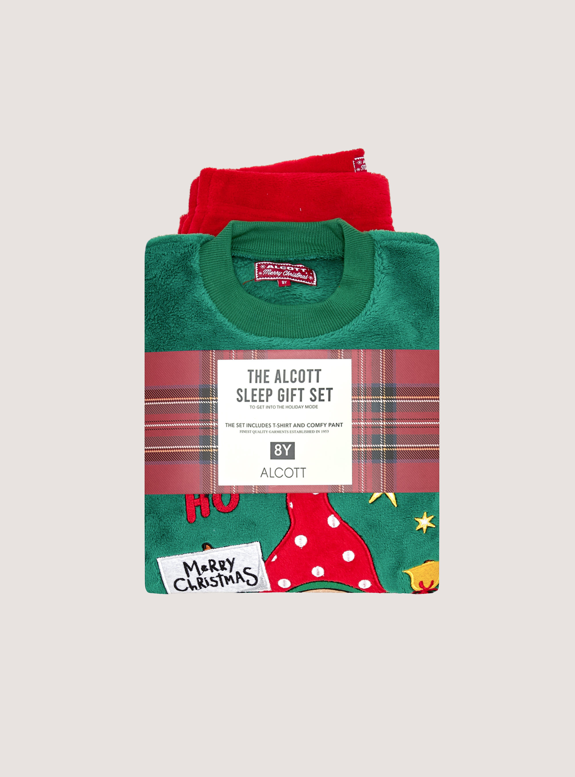 Pigiama Christmas Family Collection soft touch, GN2 GREEN MEDIUM