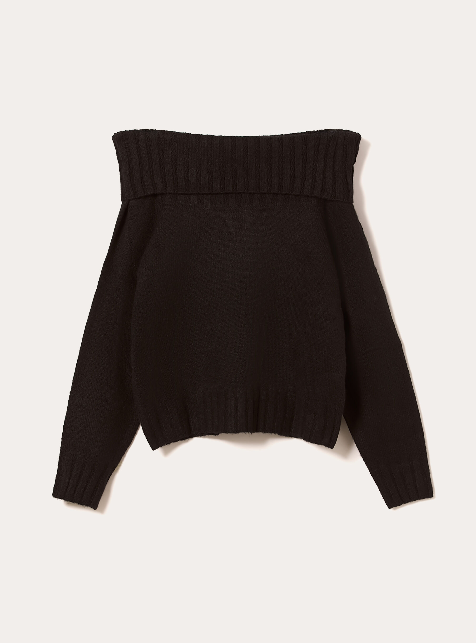 Maglia con spalle scoperte bardot, BK1 BLACK