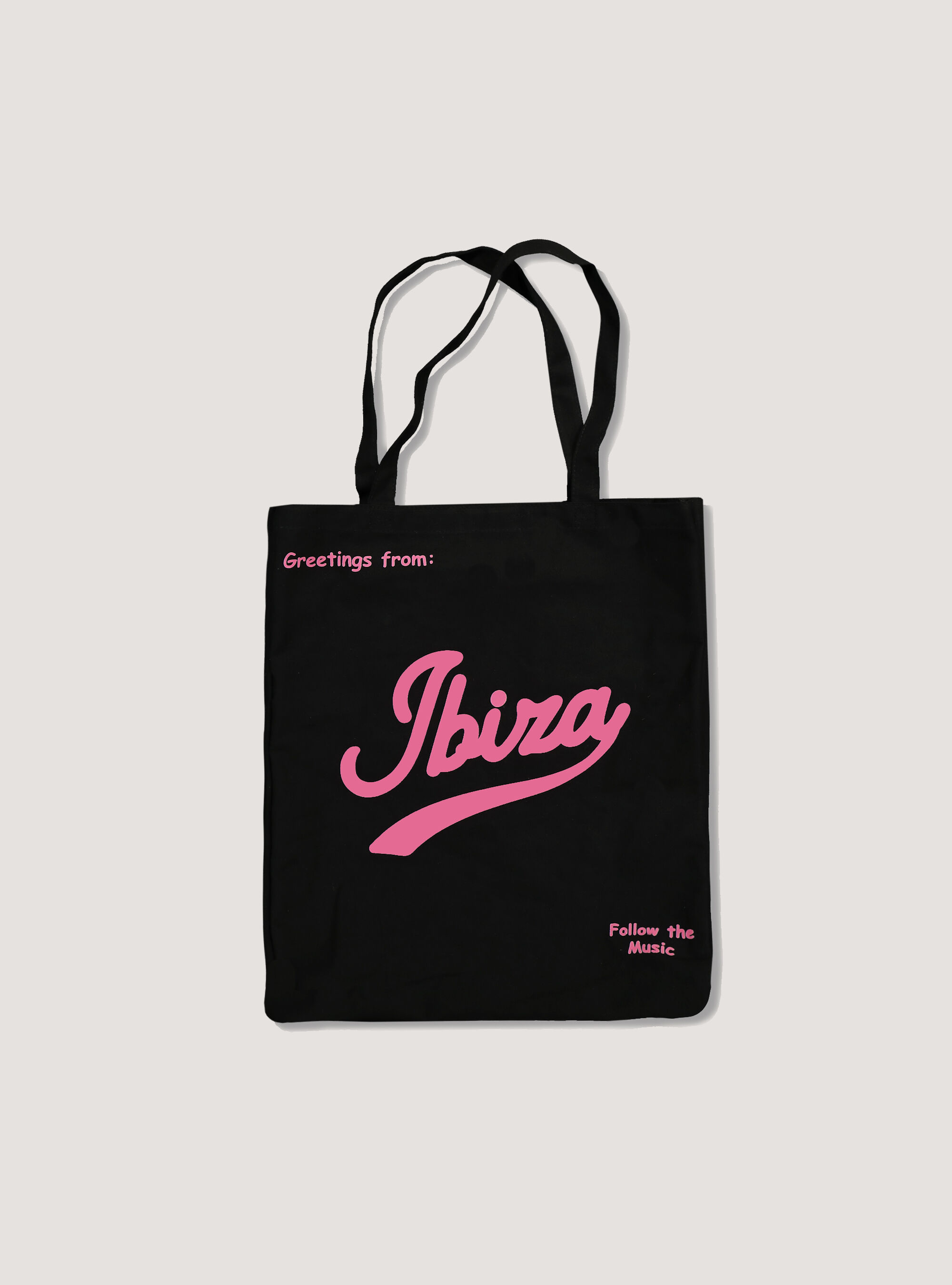 Shopper tinta unita con logo, BLACK