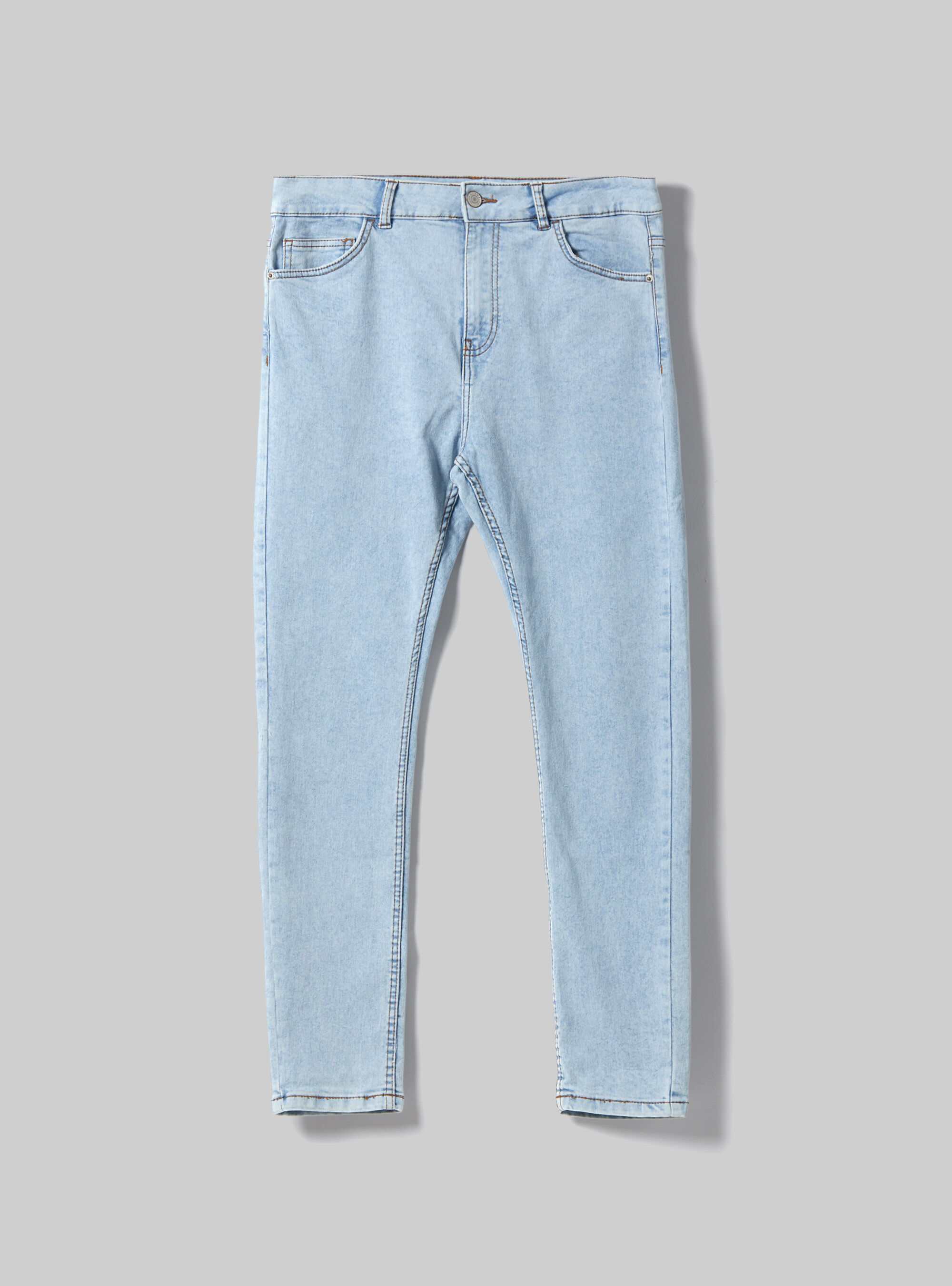 Jean en denim stretch super skinny fit, D007 LIGHT AZURE