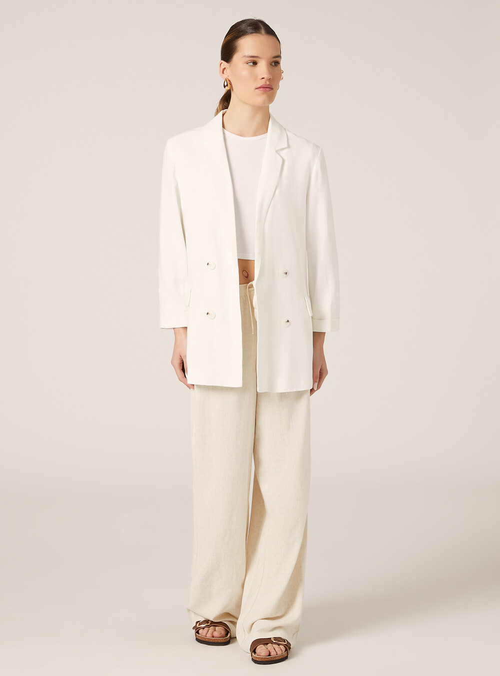 Tailleur Donna Elegante Invernale - Completo Due Pezzi Con Giacca E Pantaloni Per Ufficio E Cerimonie - Foto 9