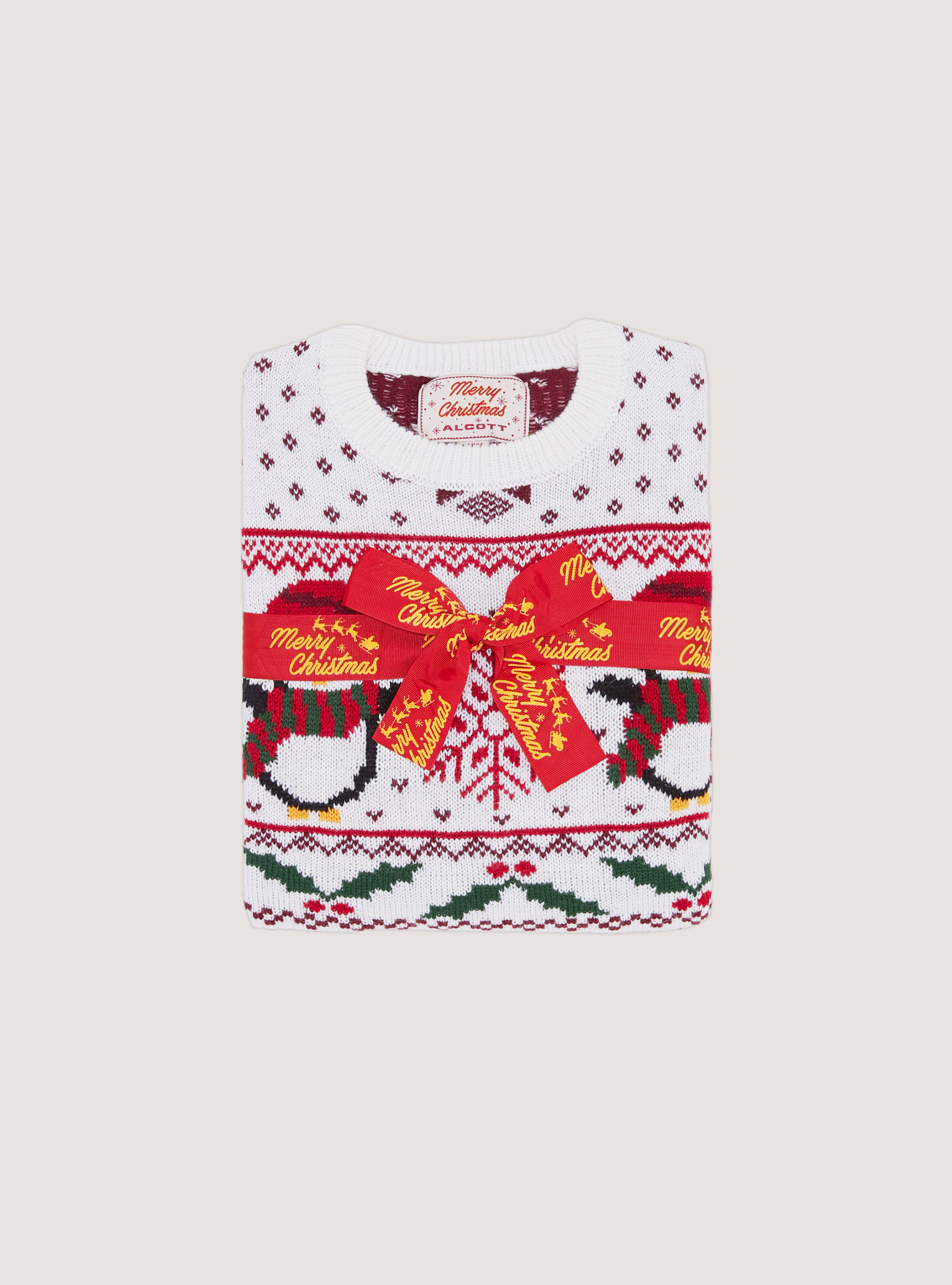 Pullover Christmas Family Collection, WH1 OFF WHITE