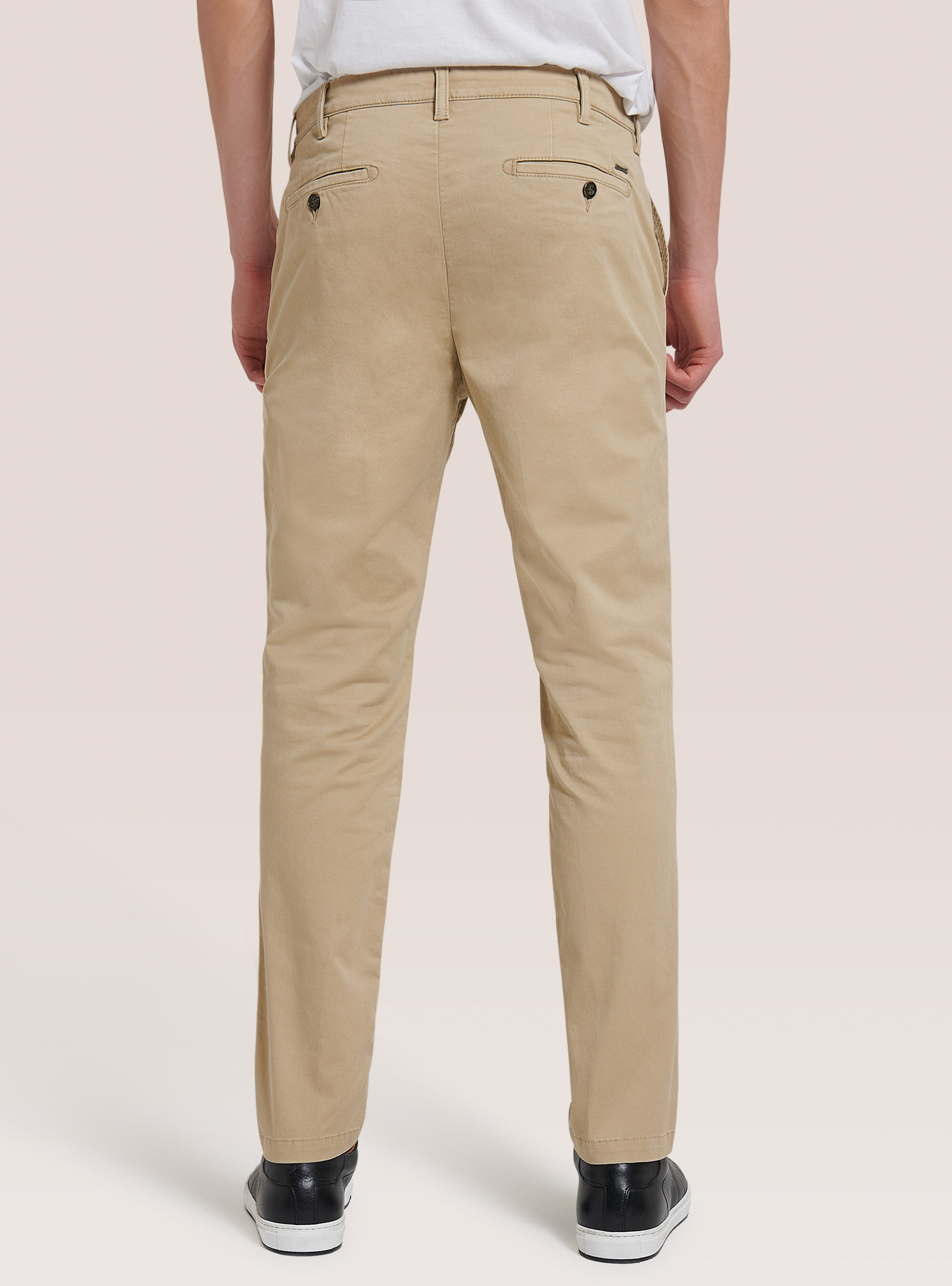 Pantaloni chinos classici in cotone, C5482 BEIGE