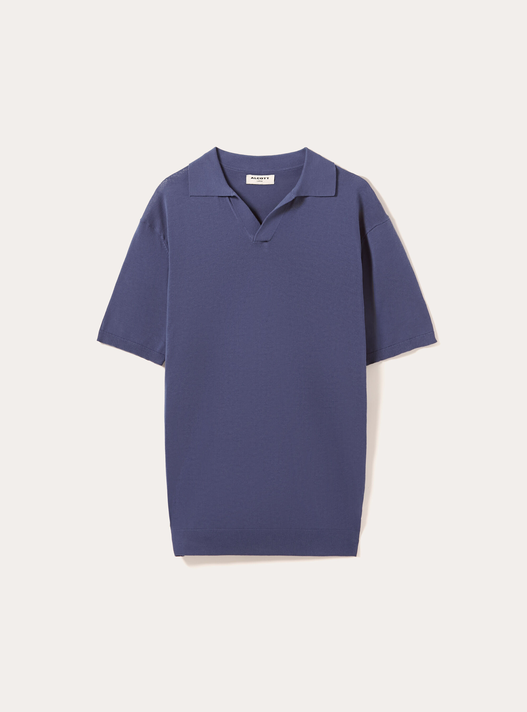 Pullover con collo polo, BL3 BLUE LIGHT