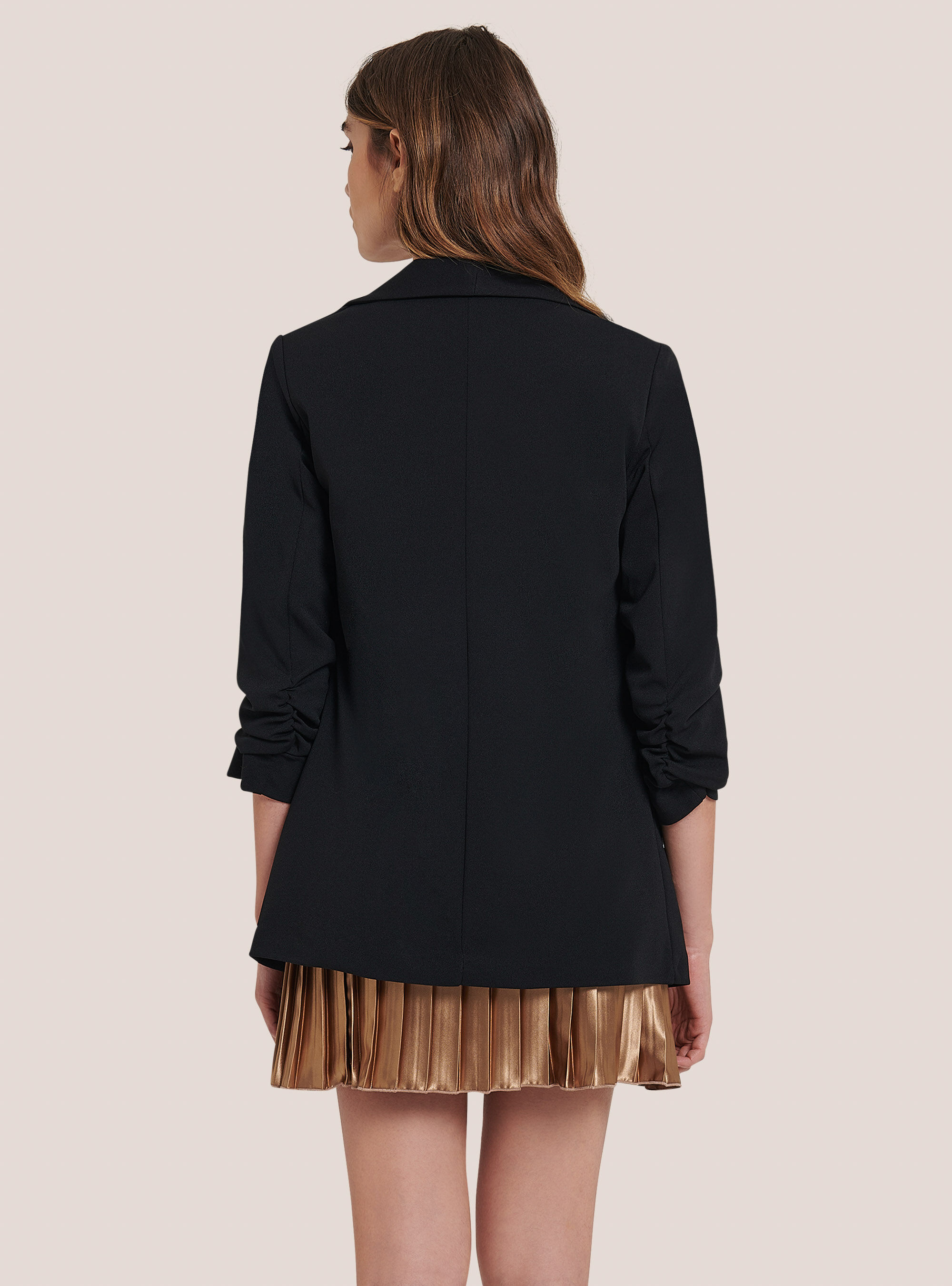 Blazer avec manches &agrave; volants, BK1 BLACK