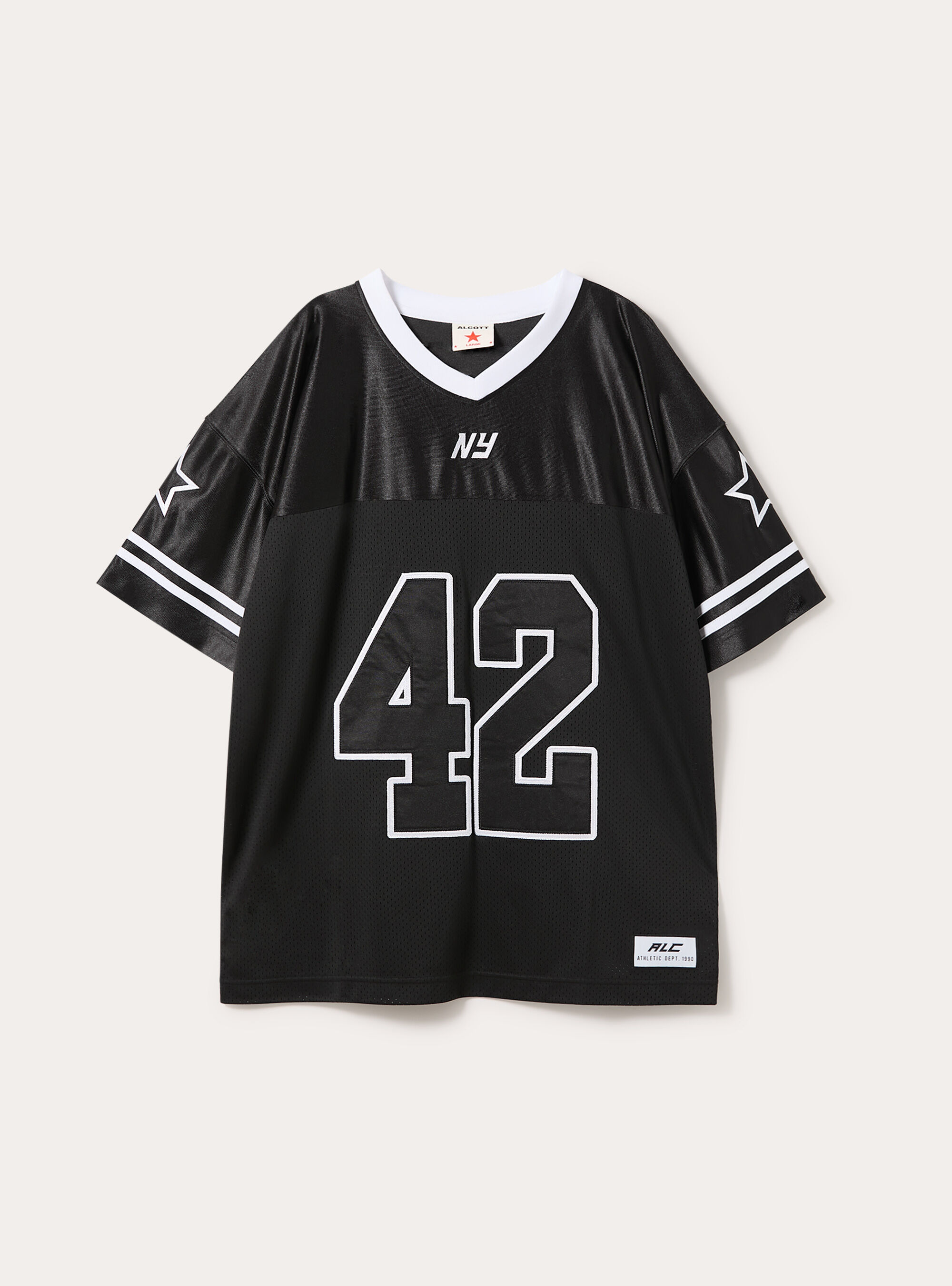 T-shirt Football avec &eacute;cussons, BK1 BLACK