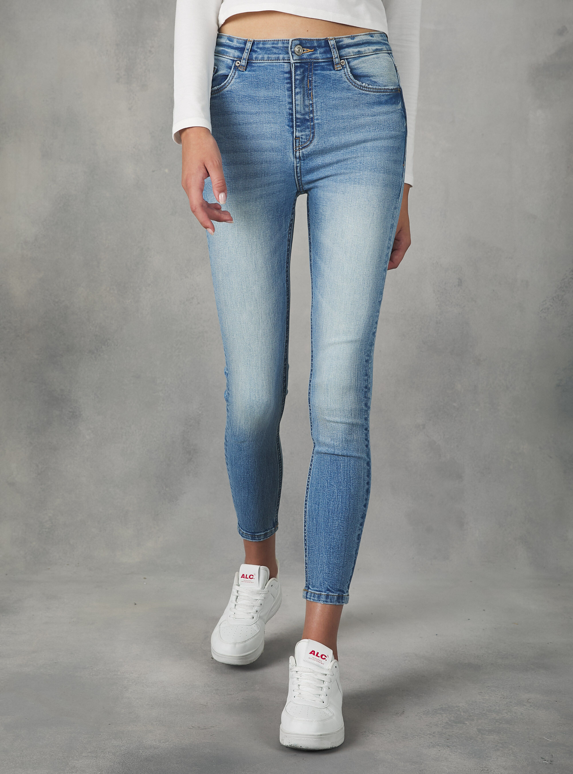 Super skinny sales high waisted jeans