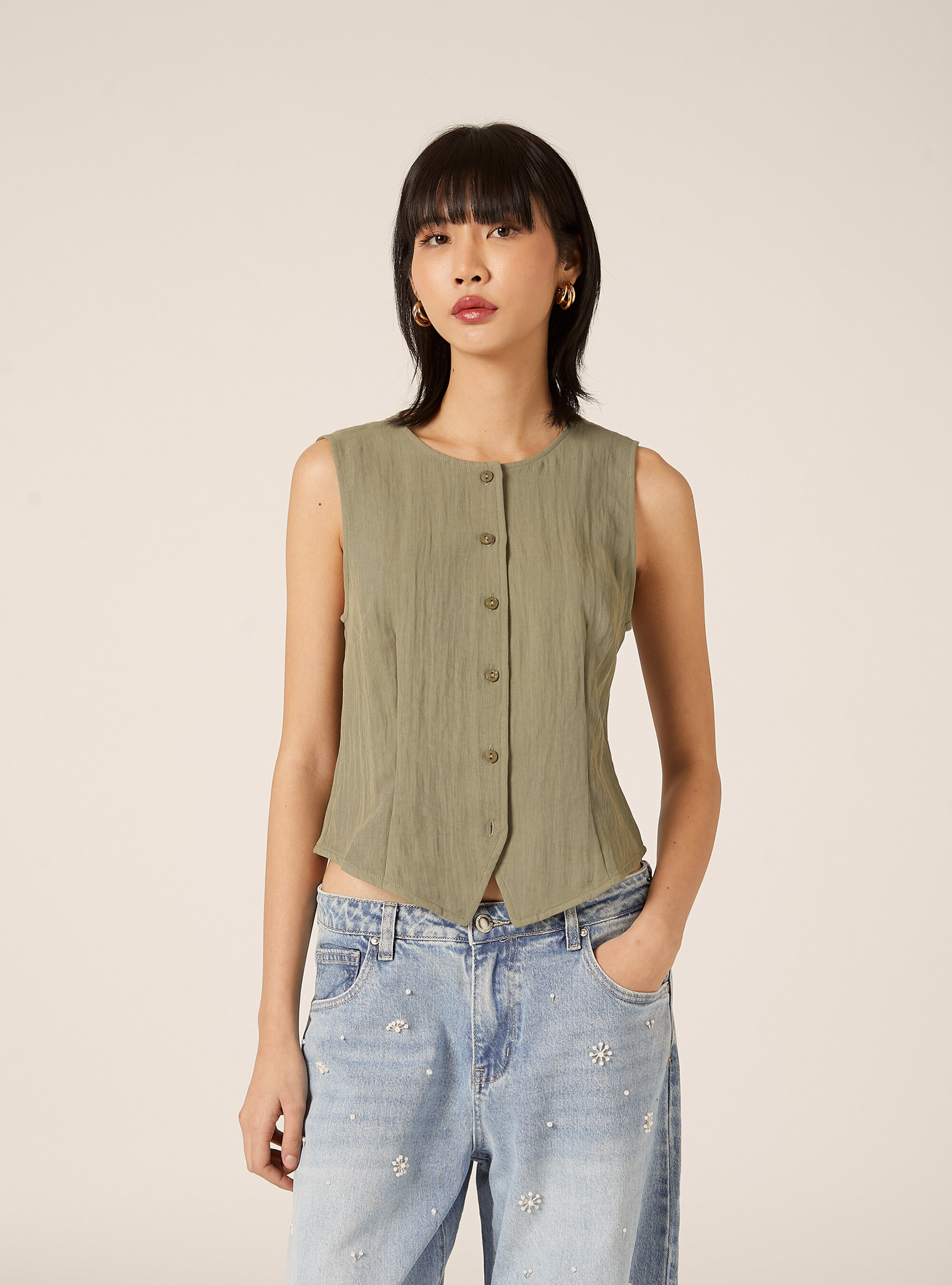 Chaleco de sastrer&iacute;a con textura