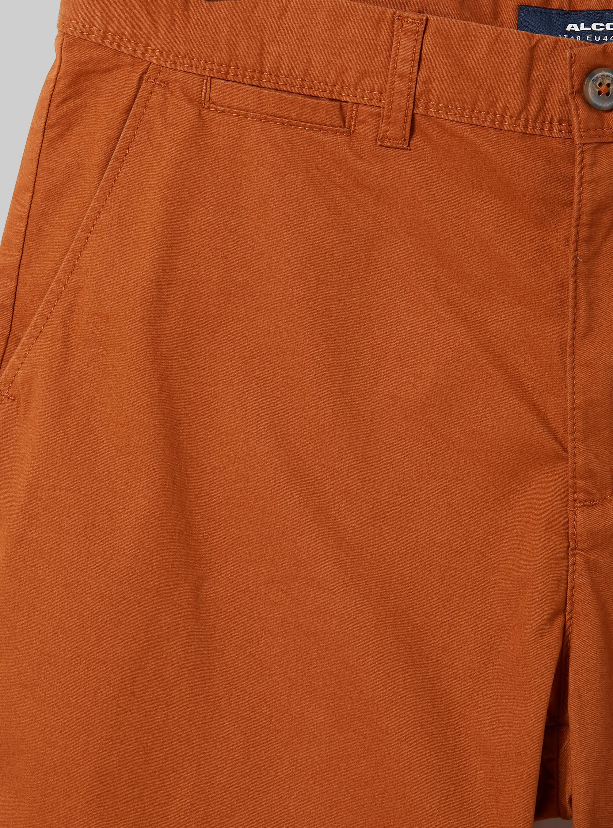 Plain twill Bermuda shorts, C3401 RUSTY
